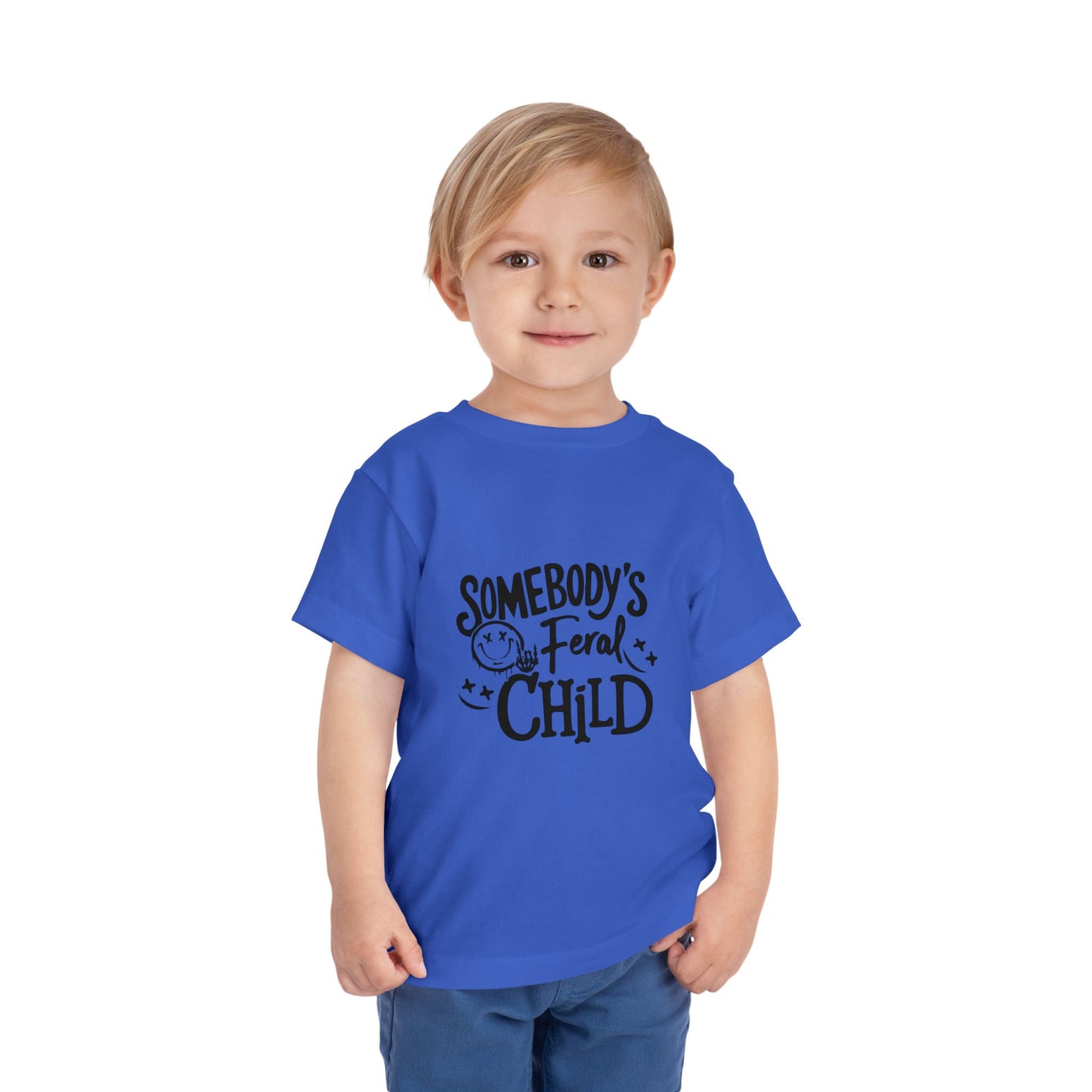 Toddler Tee - "Somebody's Feral Child" Graphic Kids Shirt