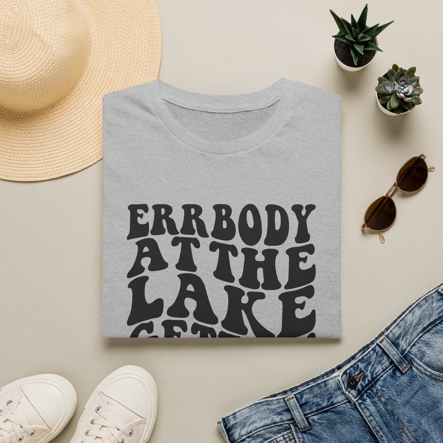 Lake Trip T-Shirt — "Errbody at the Lake Gettin' Tipsy" Retro Graphic