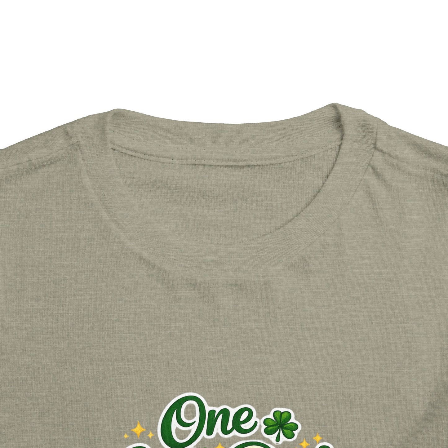 Toddler Tee — "One Lucky Dude" Green Monster Truck St. Patrick's Day Shirt