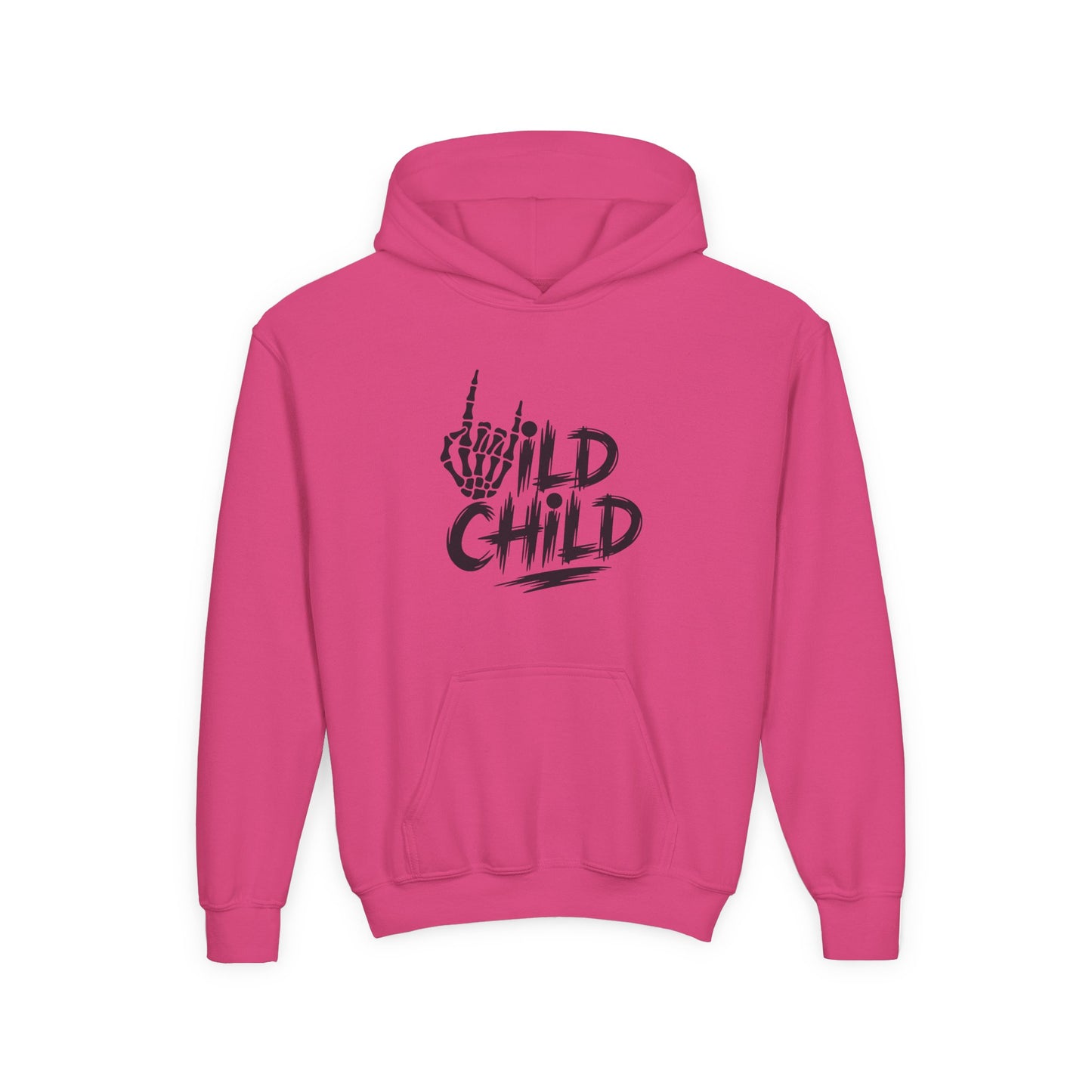 Youth Hoodie — "Wild Child" Graphic Pullover for Kids