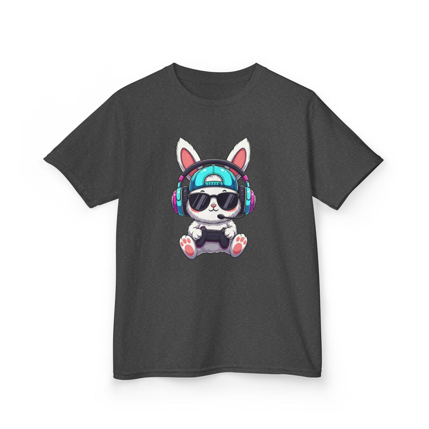 Kids Bunny DJ Tee — Cute Bunny with Headphones Kids T-Shirt