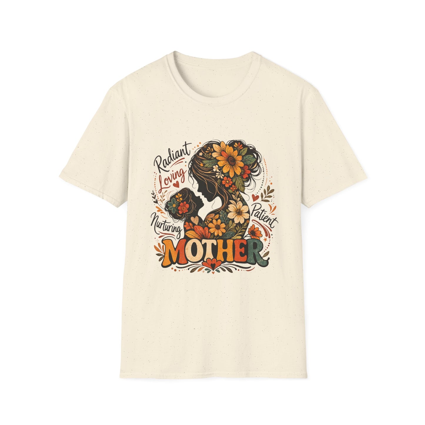 Mother Floral Silhouette T-Shirt — Radiant Loving Patient Design for Mom (Mother)