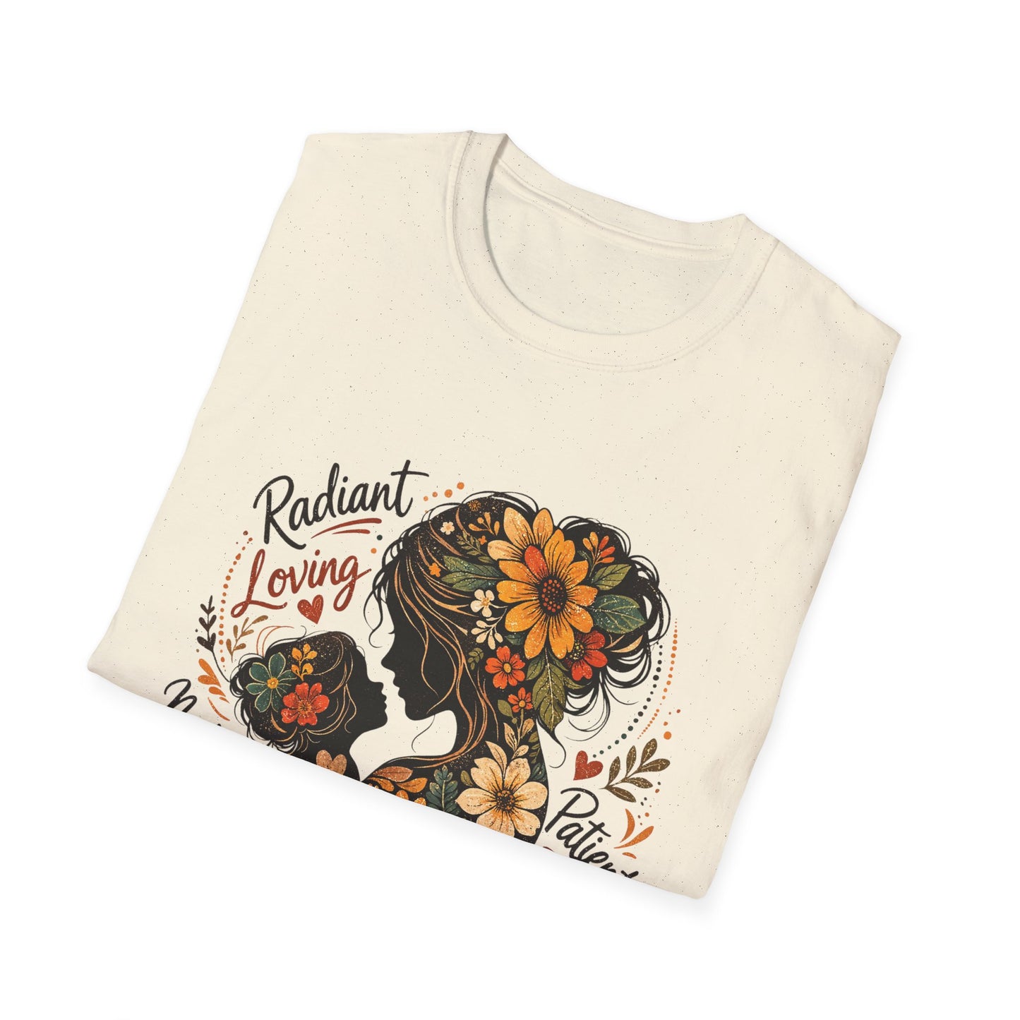 Mother Floral Silhouette T-Shirt — Radiant Loving Patient Design for Mom (Mother)