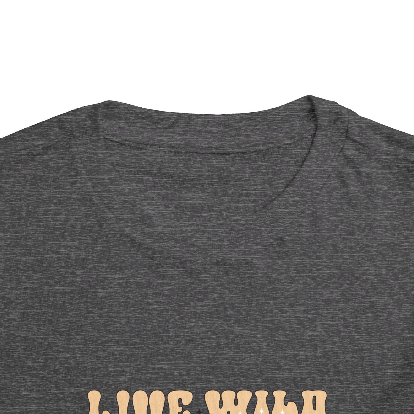 Toddler Tee — "Live Wild Flower Child" Retro Hippie Graphic