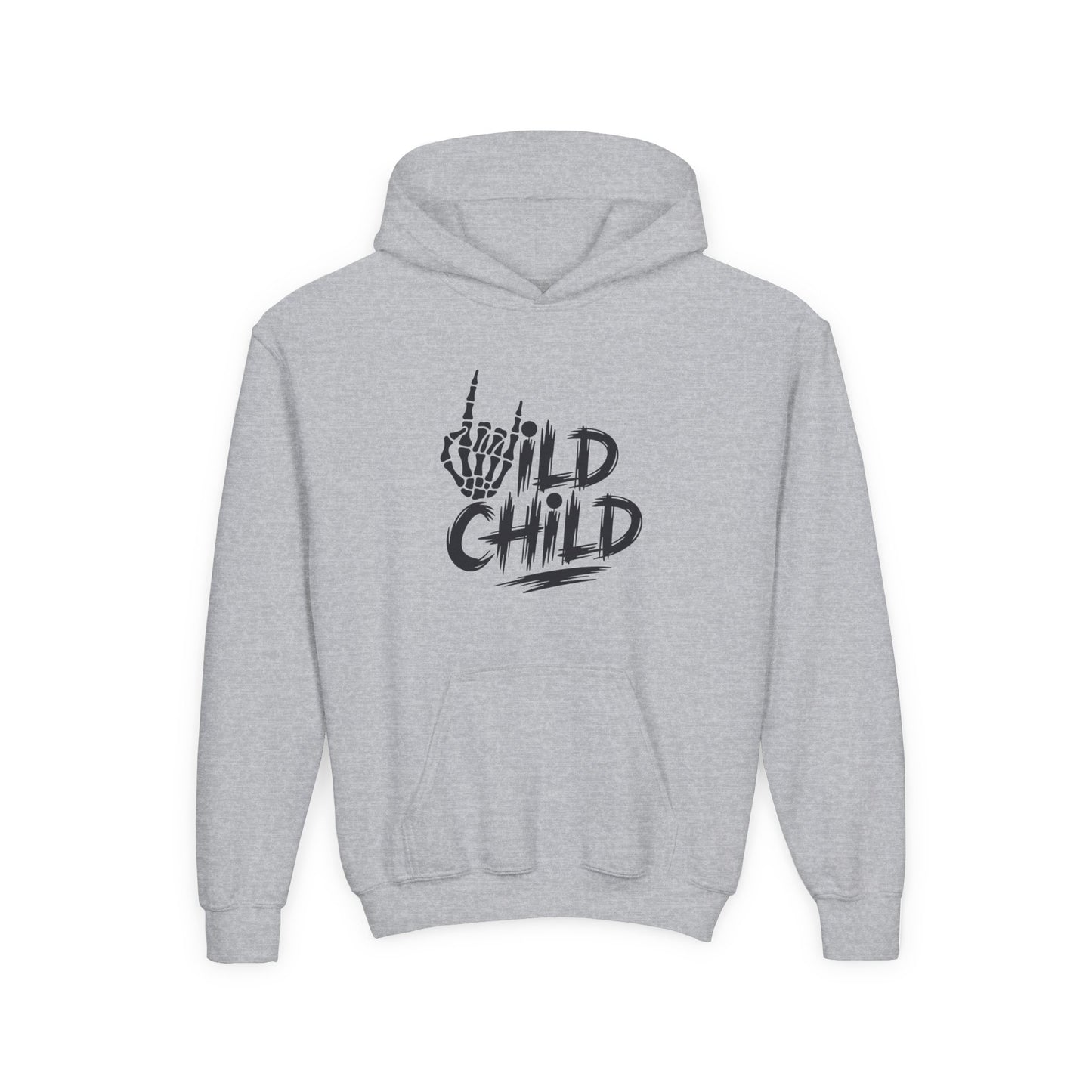 Youth Hoodie — "Wild Child" Graphic Pullover for Kids
