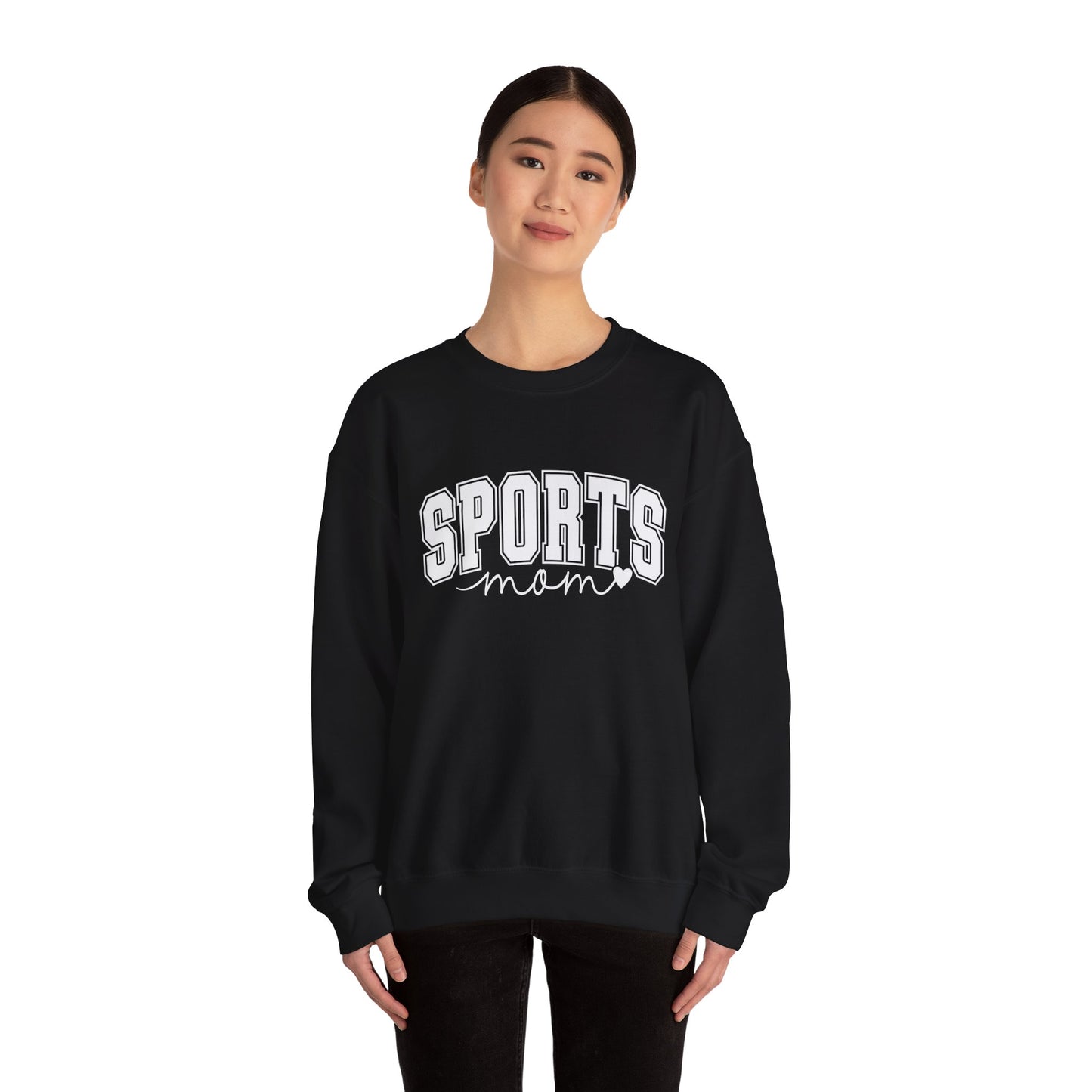 Sports Mom Crewneck Sweatshirt — Athletic Mom Graphic Pullover