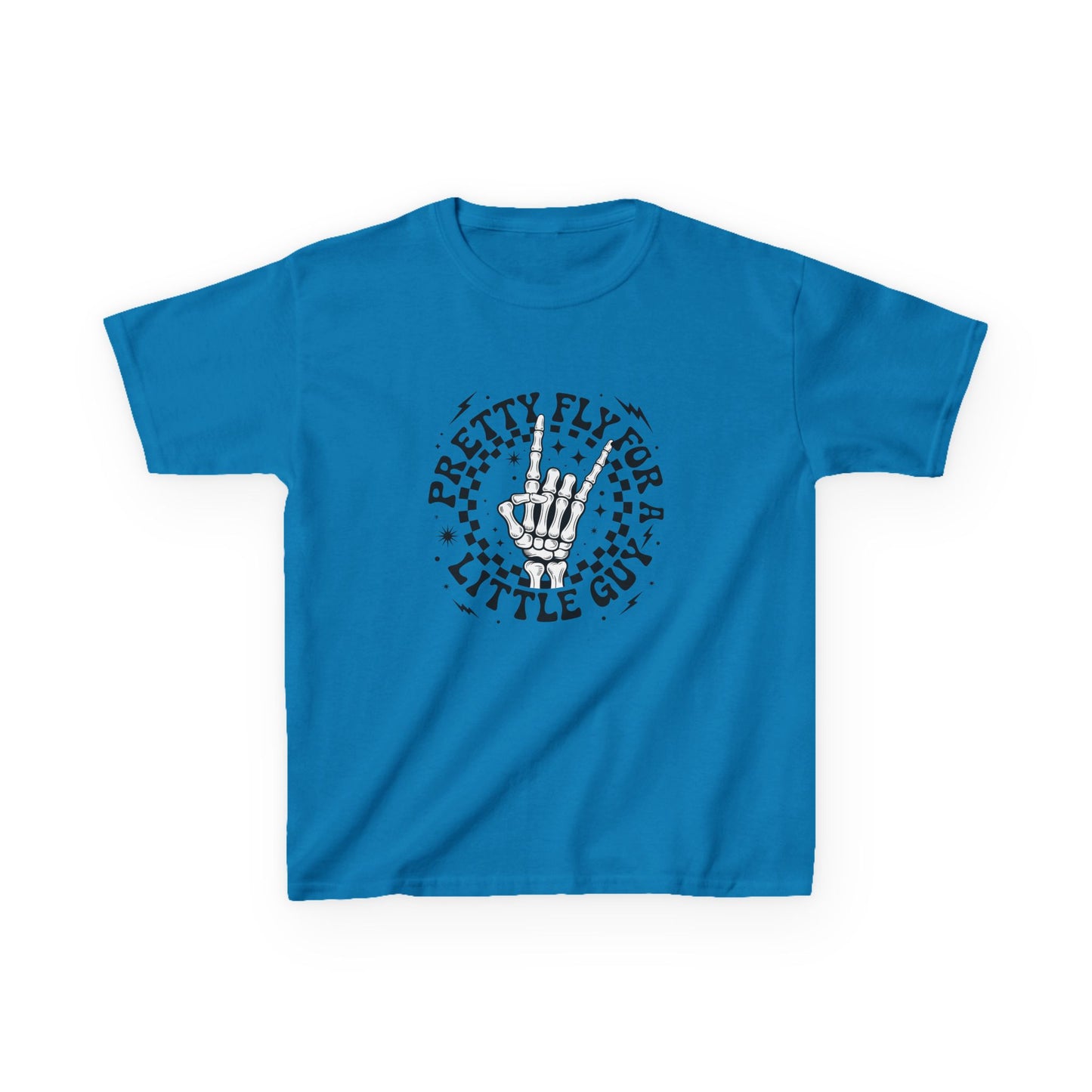 Kids Tee — "Pretty Fly for a Little Guy" Retro Hand Graphic