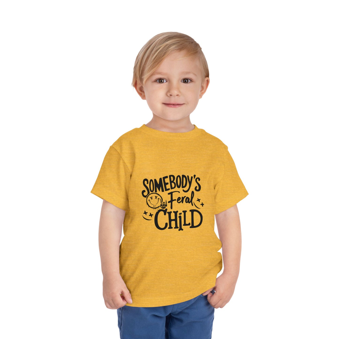 Toddler Tee - "Somebody's Feral Child" Graphic Kids Shirt