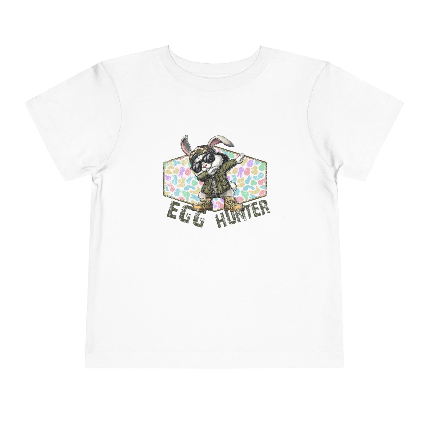 Egg Hunter Toddler Tee — Cute Bunny Easter Egg Hunt Shirt
