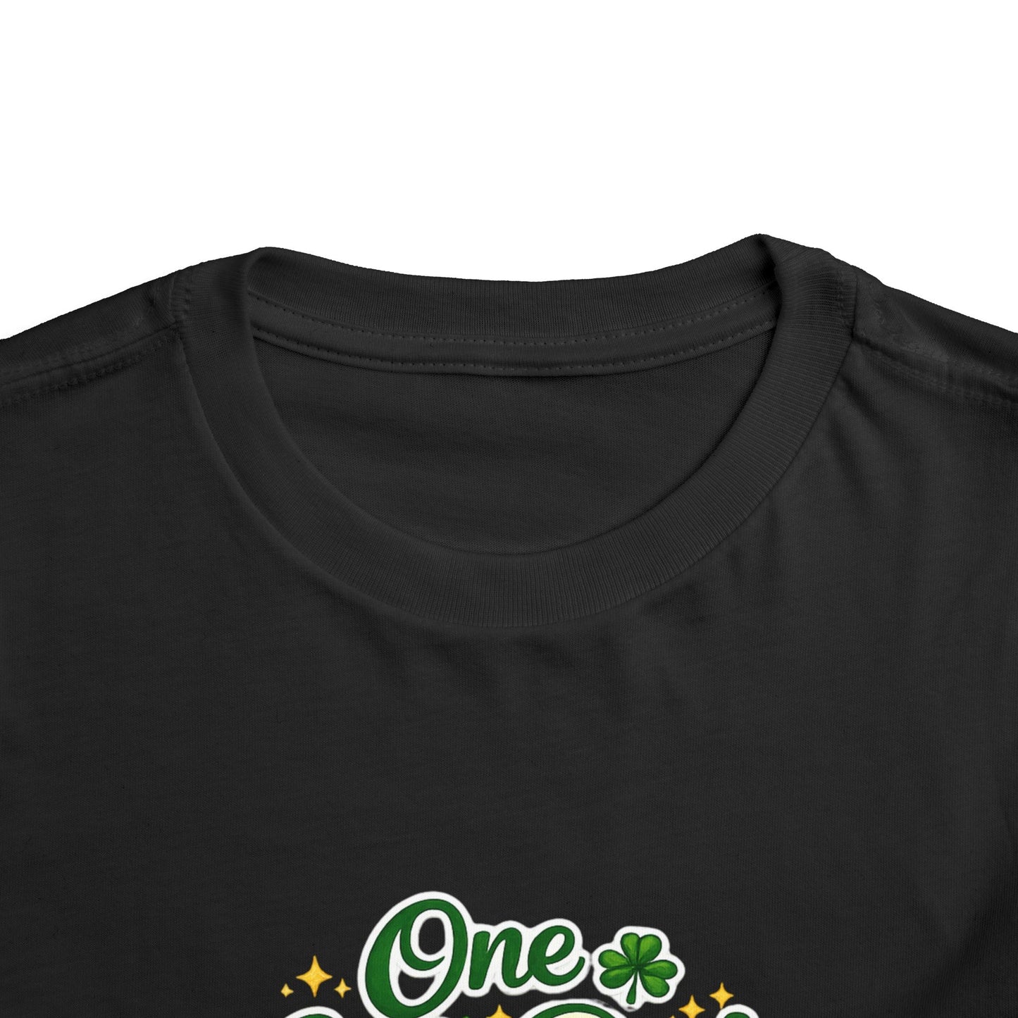 Toddler Tee — "One Lucky Dude" Green Monster Truck St. Patrick's Day Shirt