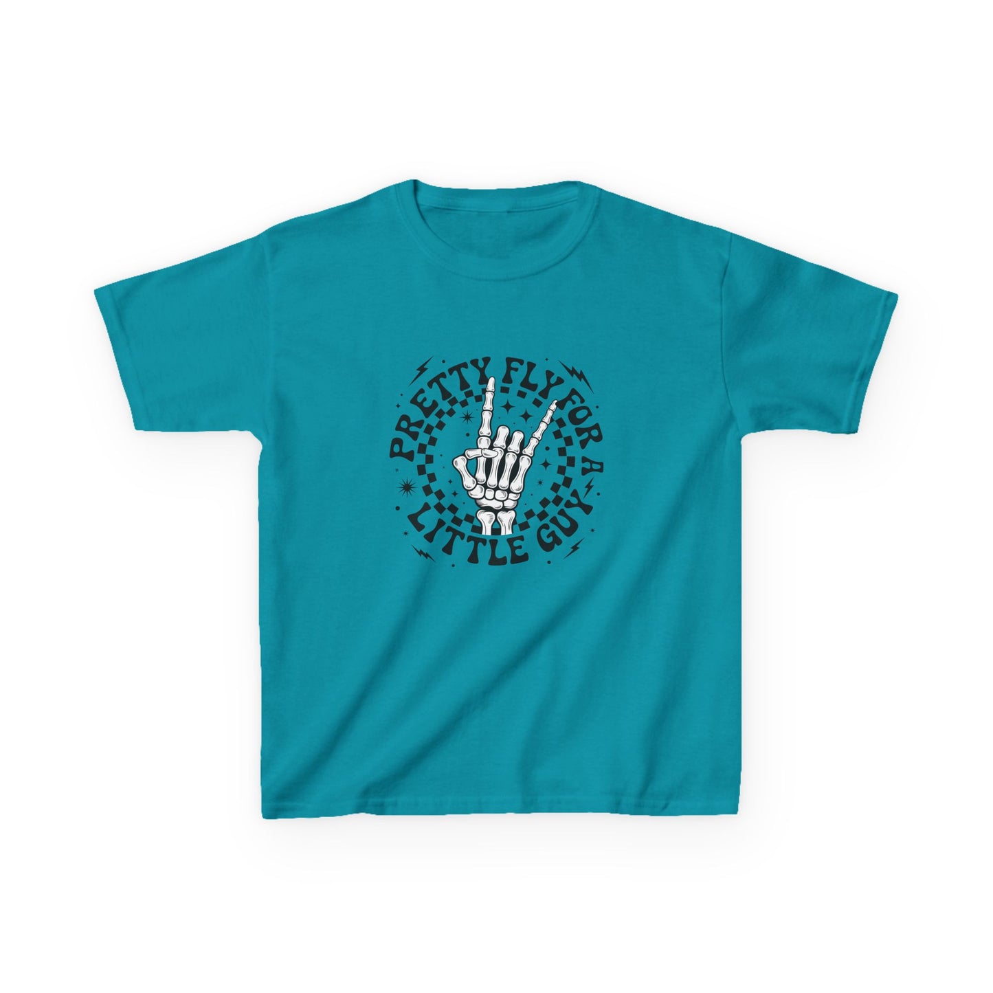 Kids Tee — "Pretty Fly for a Little Guy" Retro Hand Graphic