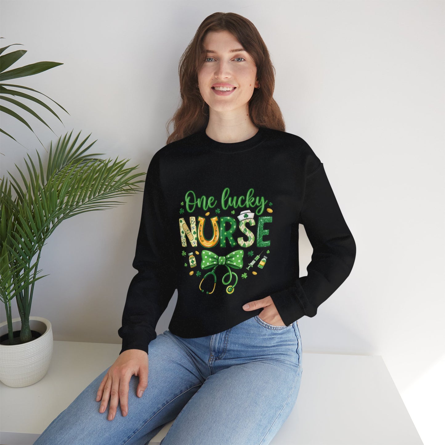 One Lucky Nurse Sweatshirt — St. Patrick’s Day Nurse Gift