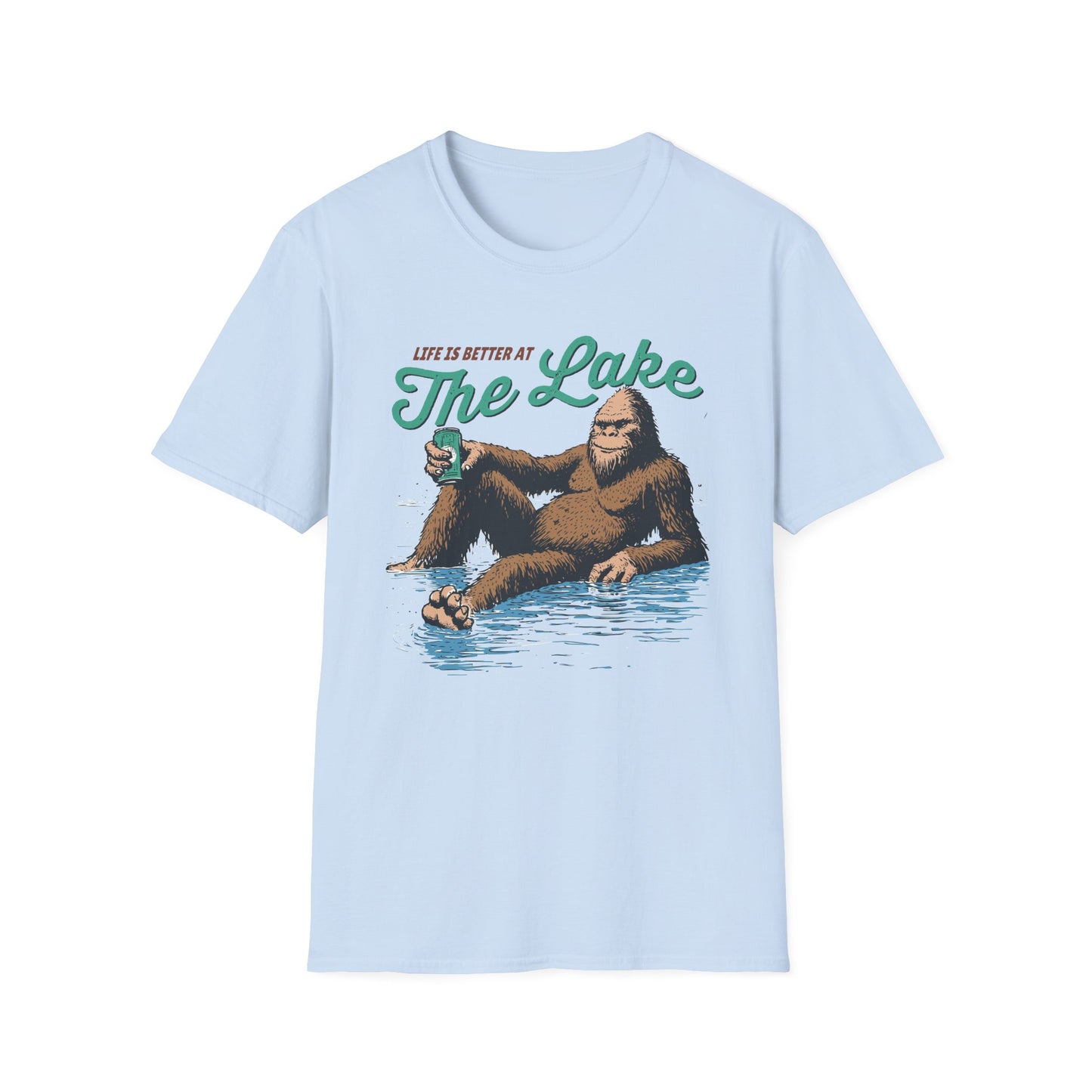Lake Life T-Shirt — "Life Is Better at The Lake" Bigfoot Graphic