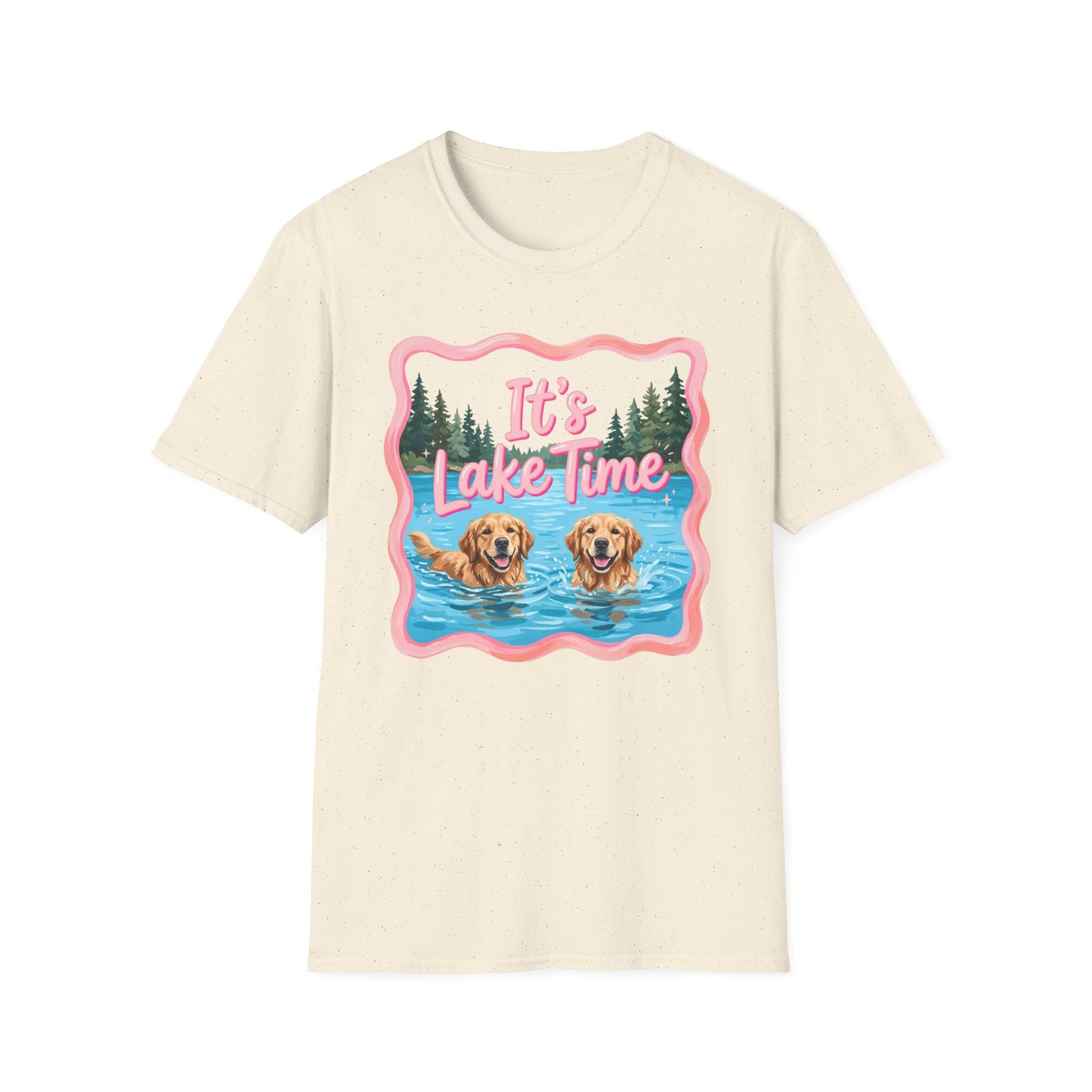 It's Lake Time T-Shirt — Cute Golden Retriever Lake Vibes Tee