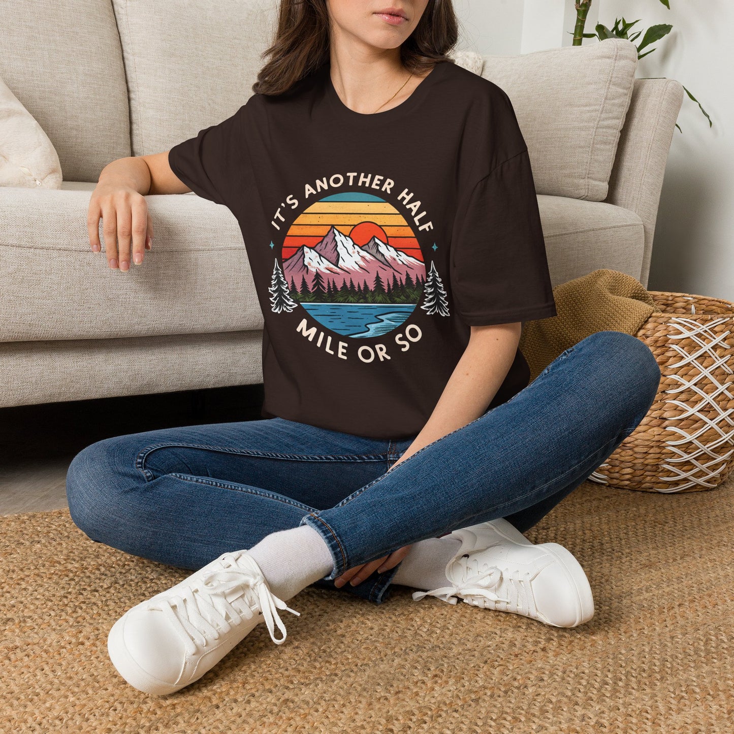 Vintage Mountain T-Shirt — "It's Another Half Mile or So" Outdoor Tee