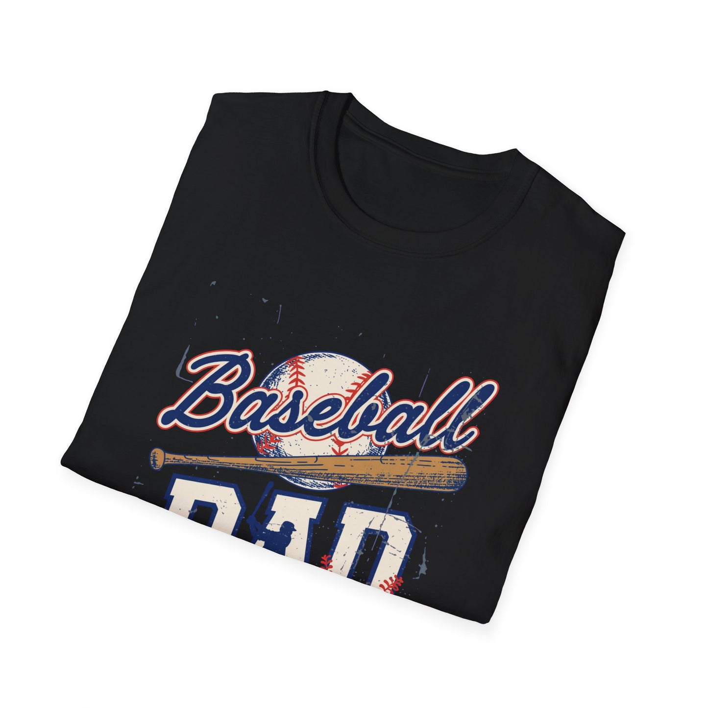 Baseball Dad T-Shirt – Vintage Baseball Bat & Ball Design
