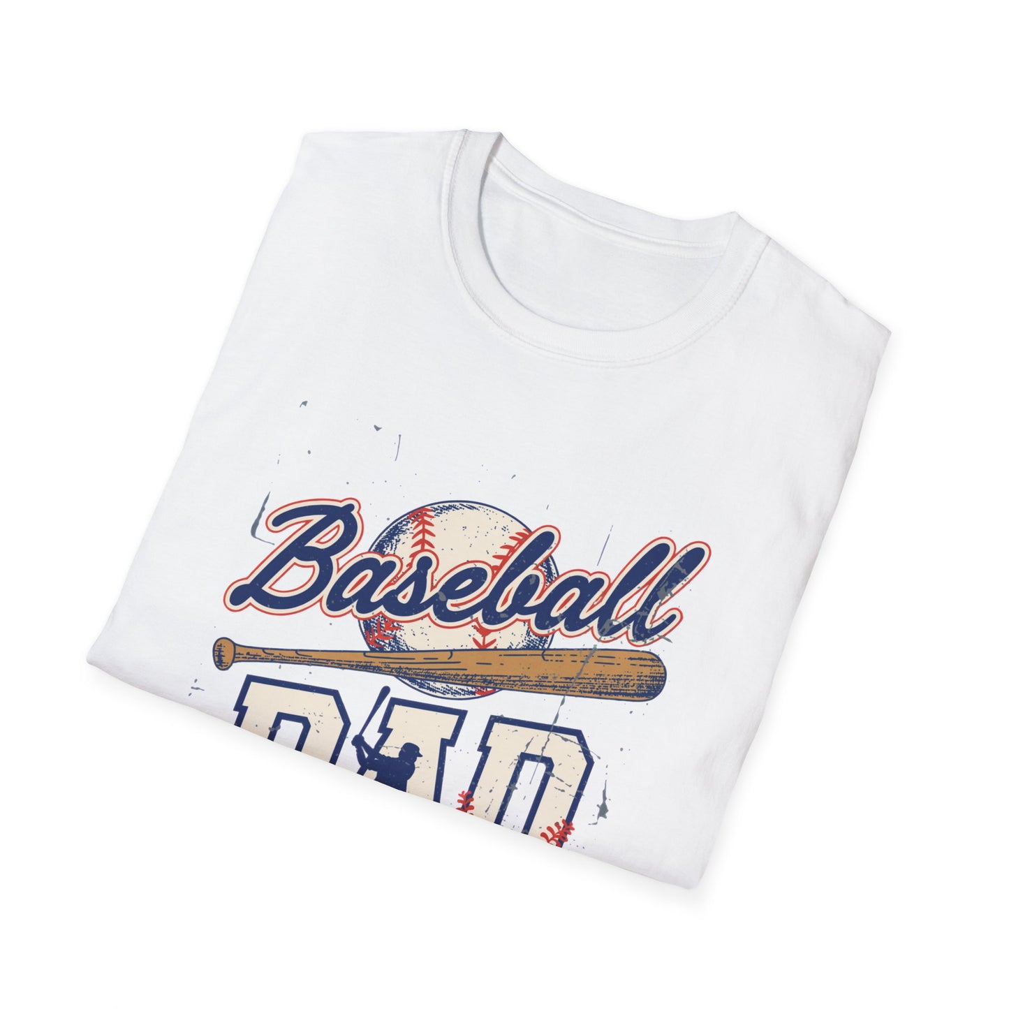 Baseball Dad T-Shirt – Vintage Baseball Bat & Ball Design