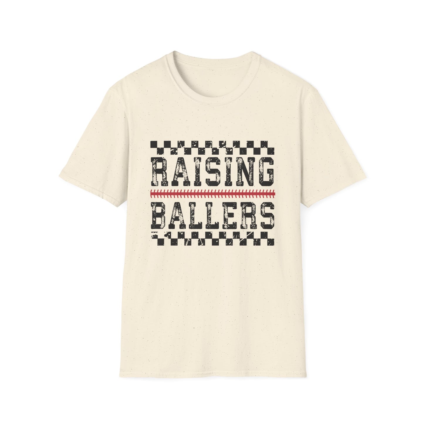 Raising Ballers Kids T-Shirt — Fun Sports Parent Tee