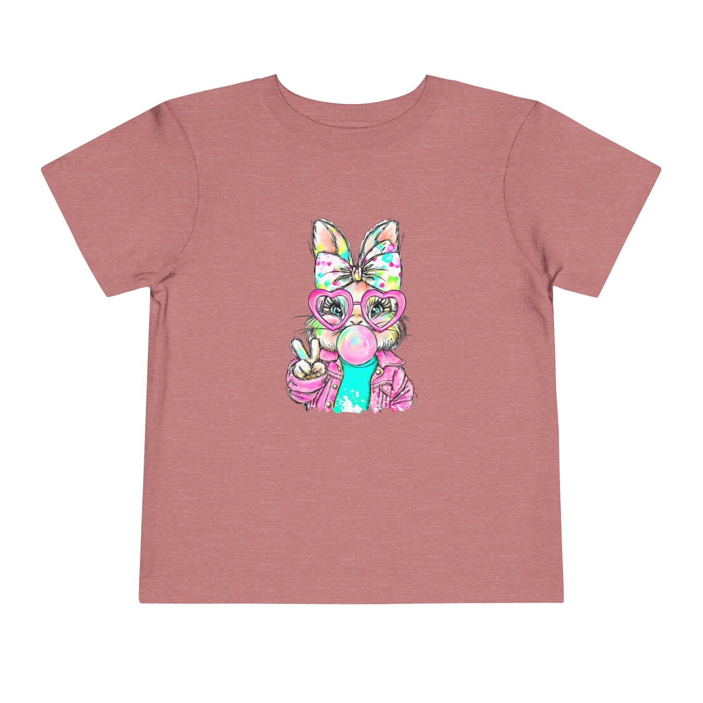 Cute Bunny Bubblegum Toddler Tee