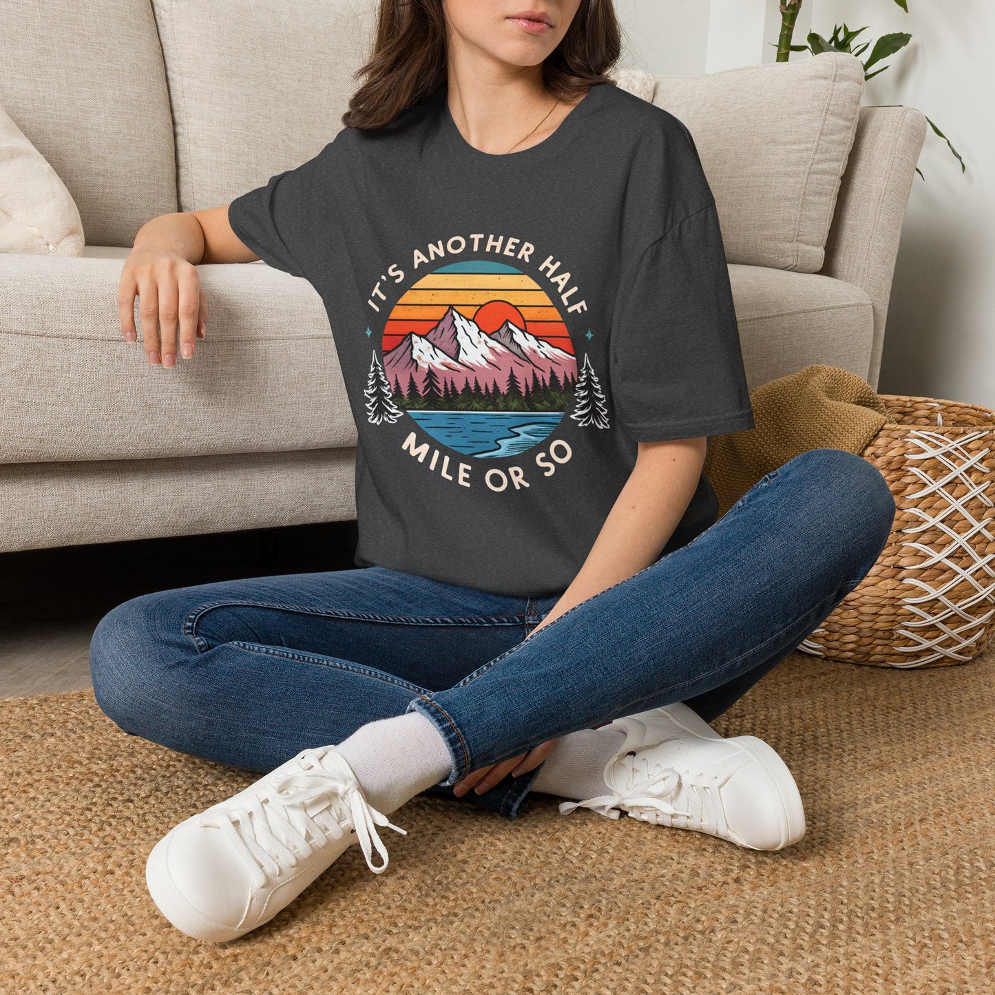 Vintage Mountain T-Shirt — "It's Another Half Mile or So" Outdoor Tee