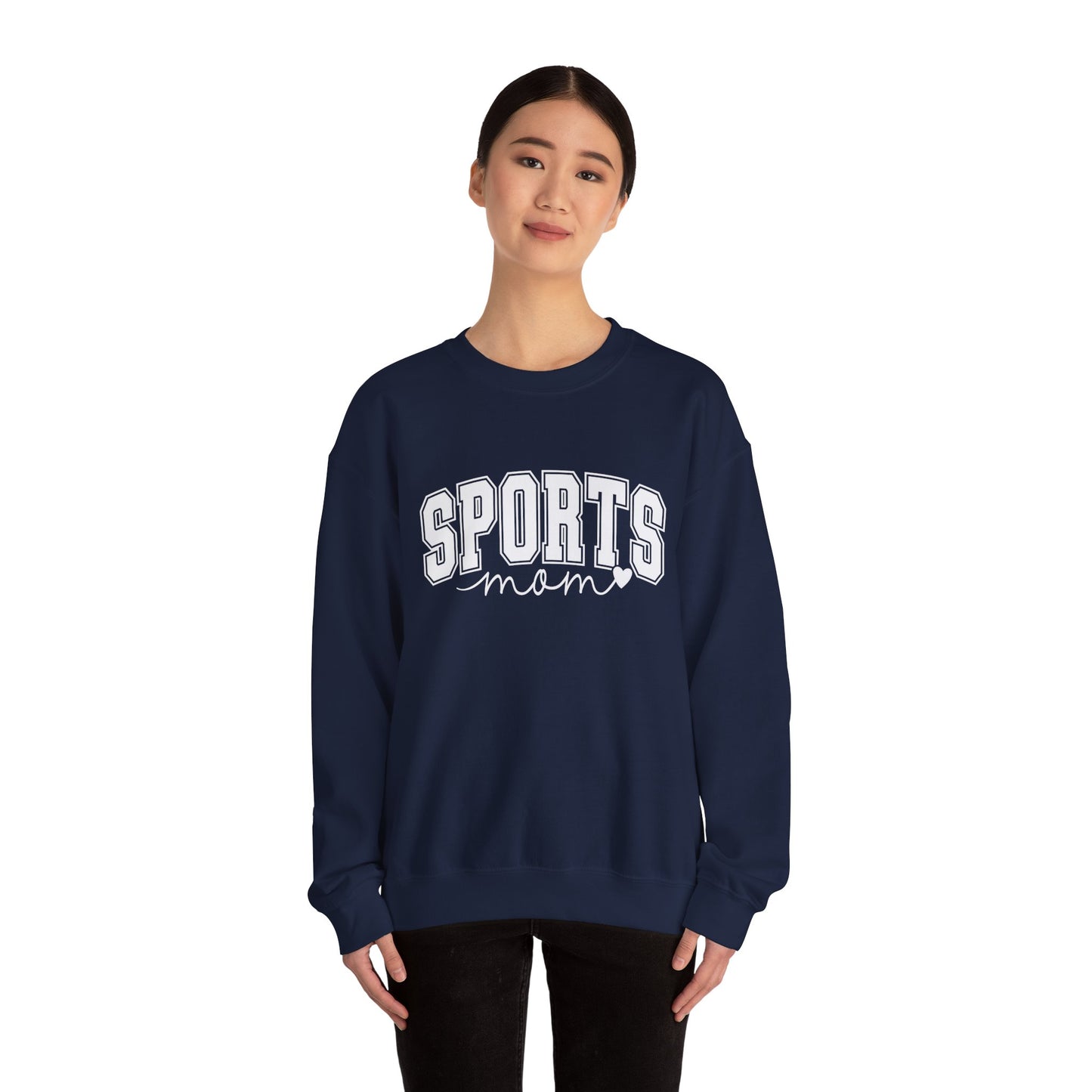 Sports Mom Crewneck Sweatshirt — Athletic Mom Graphic Pullover