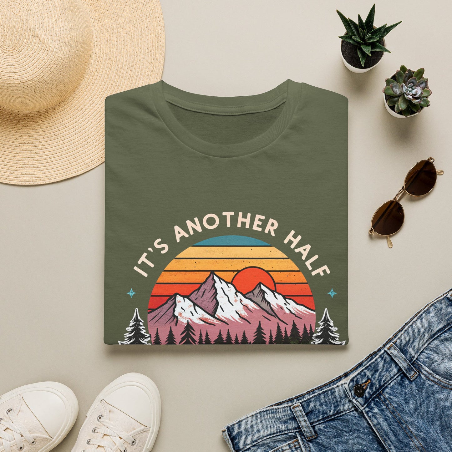 Vintage Mountain T-Shirt — "It's Another Half Mile or So" Outdoor Tee