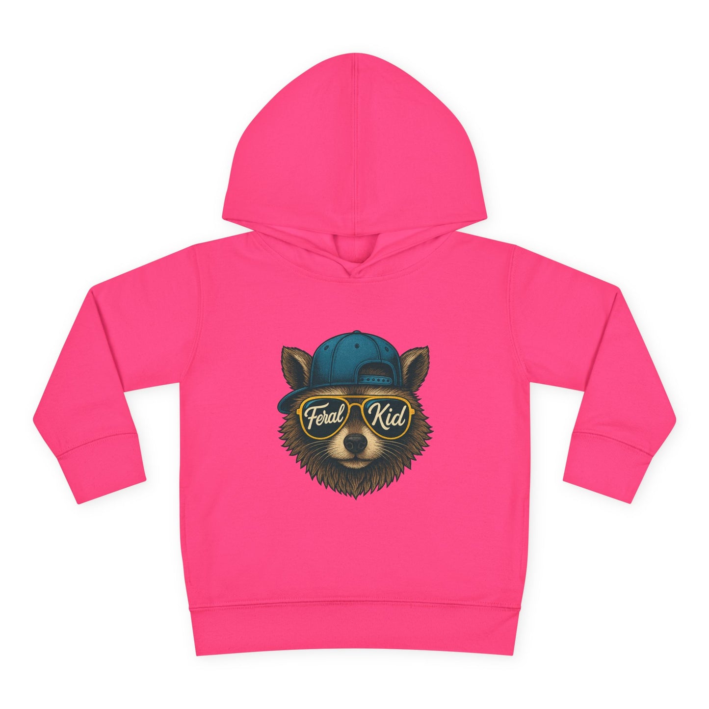 Toddler Hoodie — 'Forest Kid' Raccoon Graphic Kids Pullover