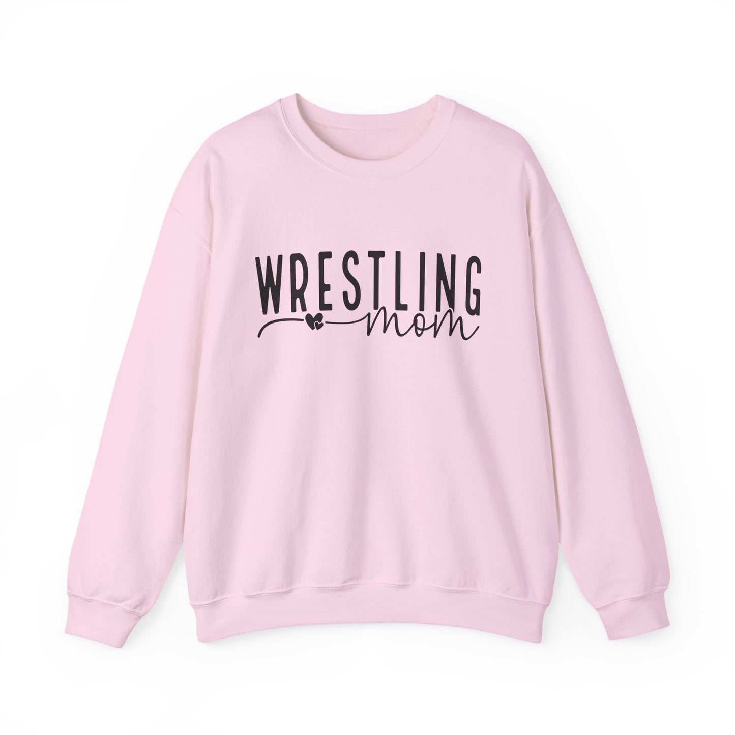 Wrestling Mom Crewneck Sweatshirt – Supportive Mom Graphic Pullover