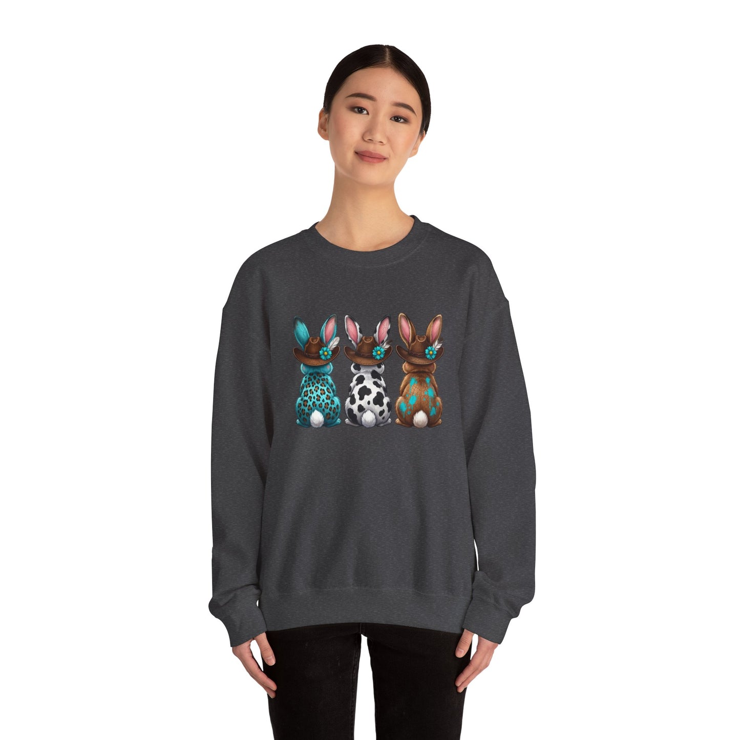 Easter Trio Bunny Crewneck Sweatshirt