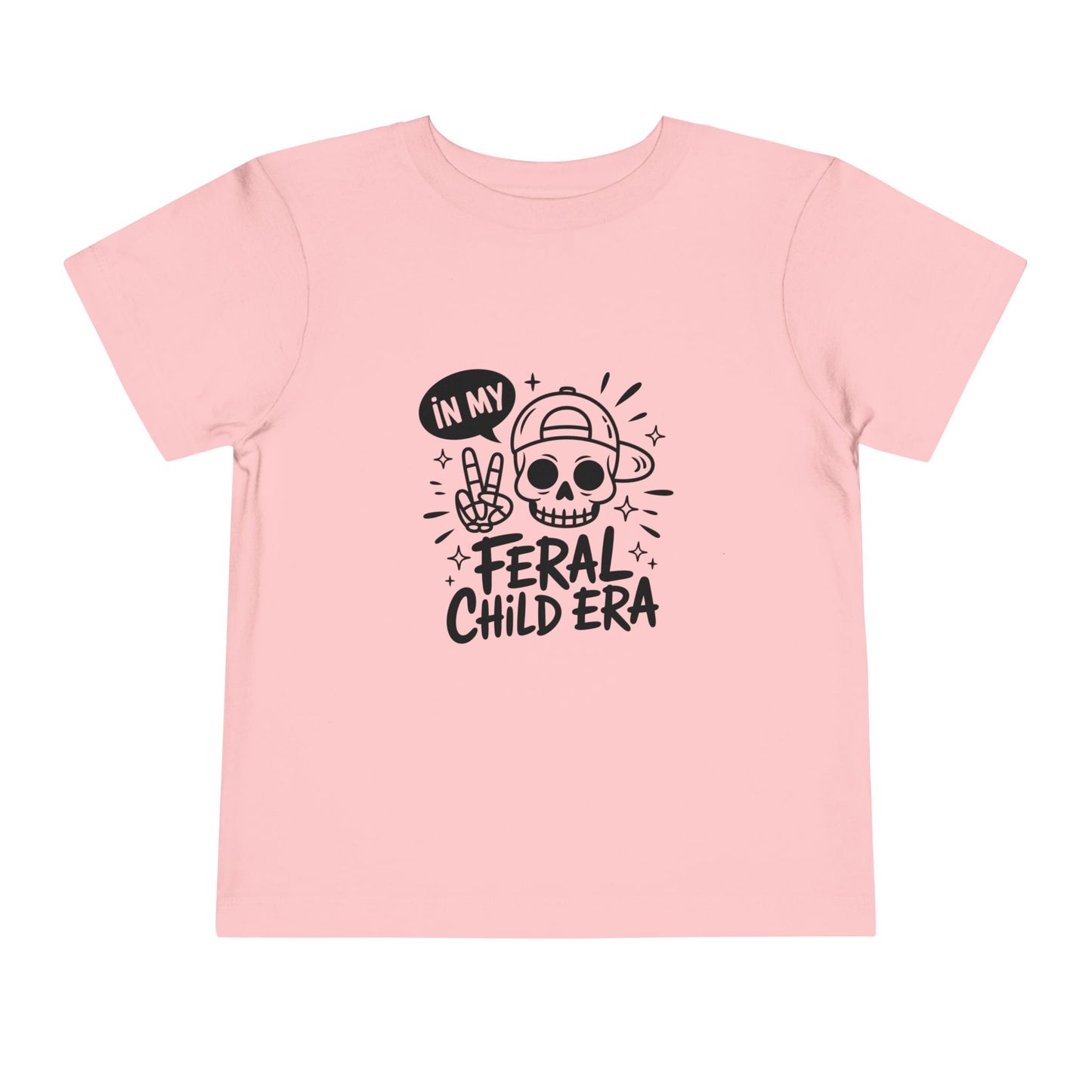 Toddler Tee — “In My Feral Child Era” Skull Graphic Kids T‑Shirt