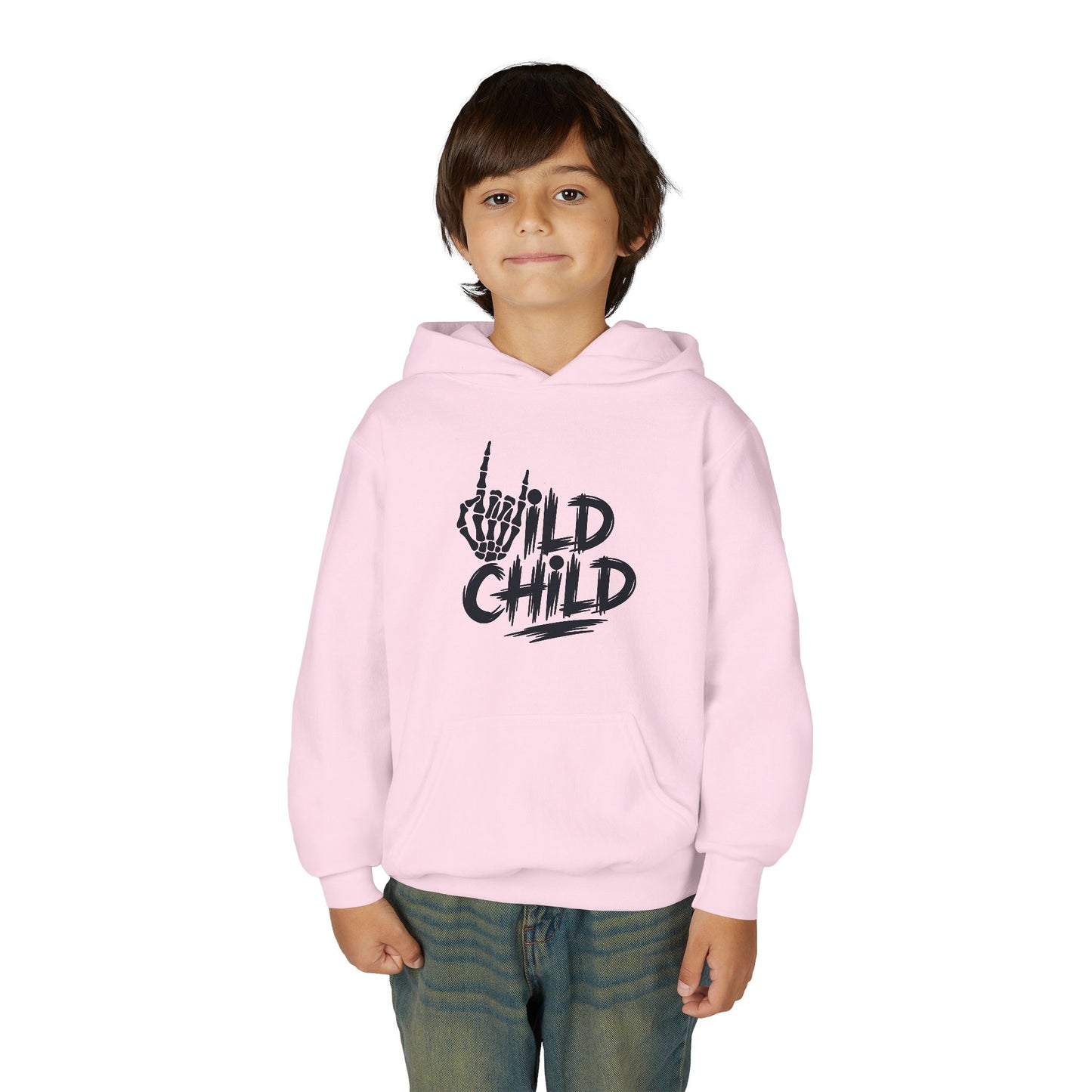 Youth Hoodie — "Wild Child" Graphic Pullover for Kids