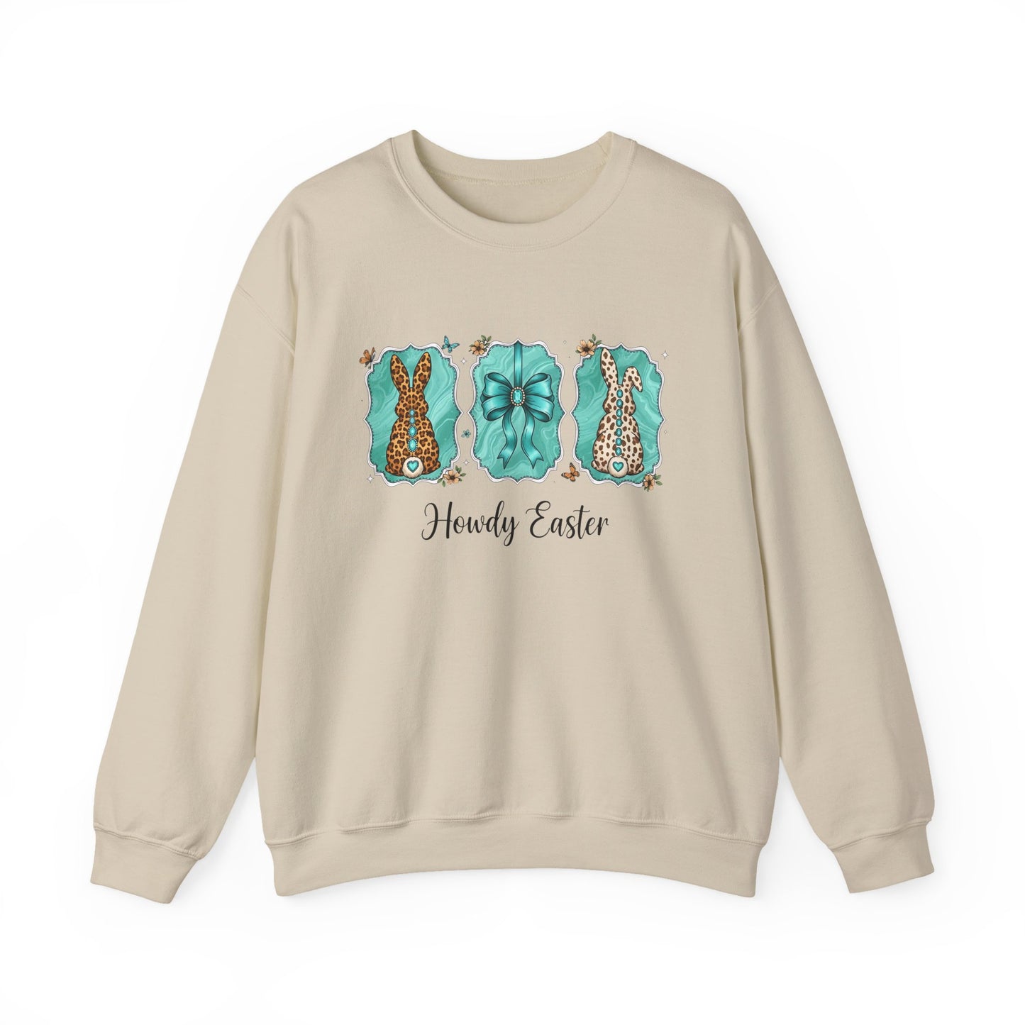Easter Crewneck Sweatshirt — "Howdy Easter" Pastel Tee