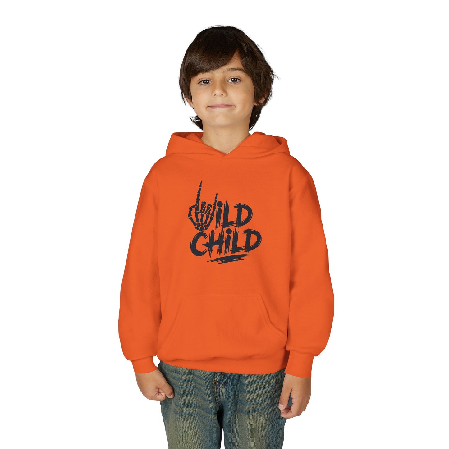 Youth Hoodie — "Wild Child" Graphic Pullover for Kids