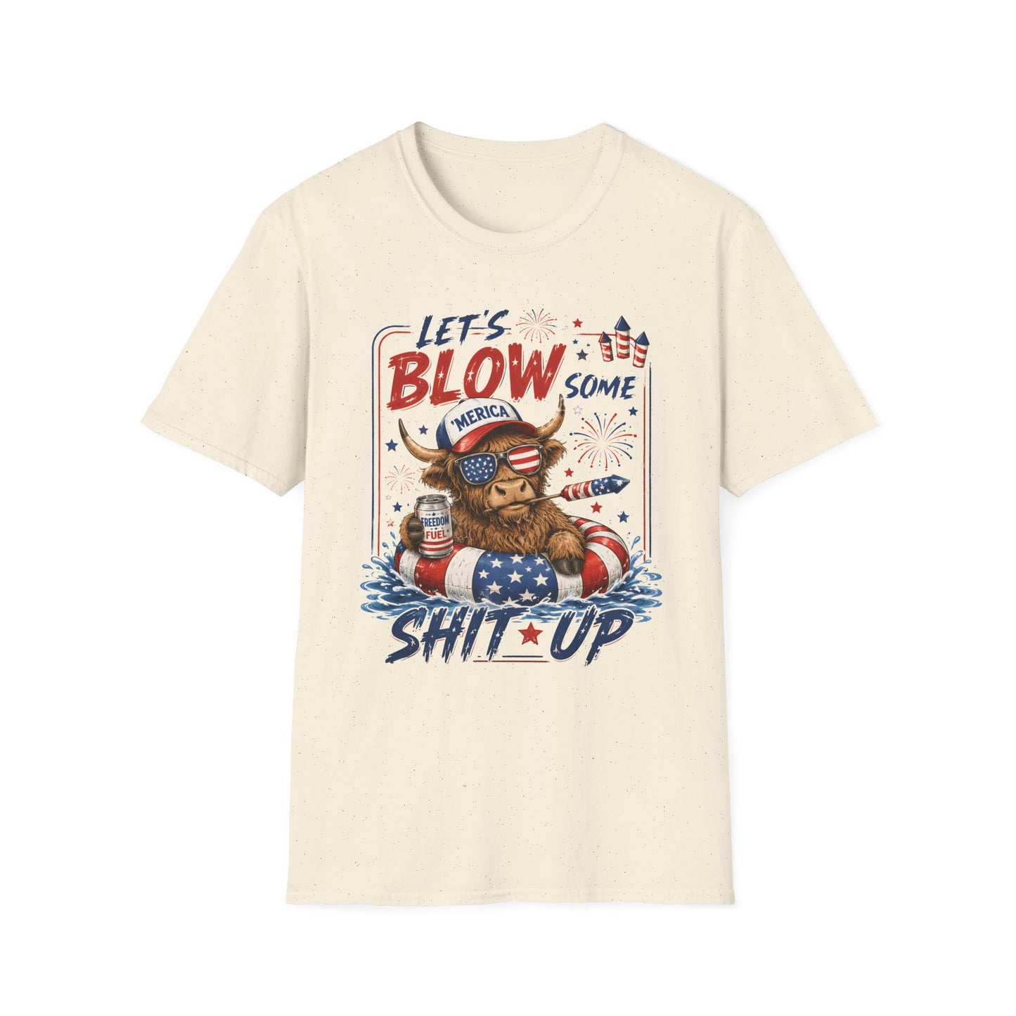 Patriotic Buffalo 'Let's Blow Some Shit Up' T-Shirt