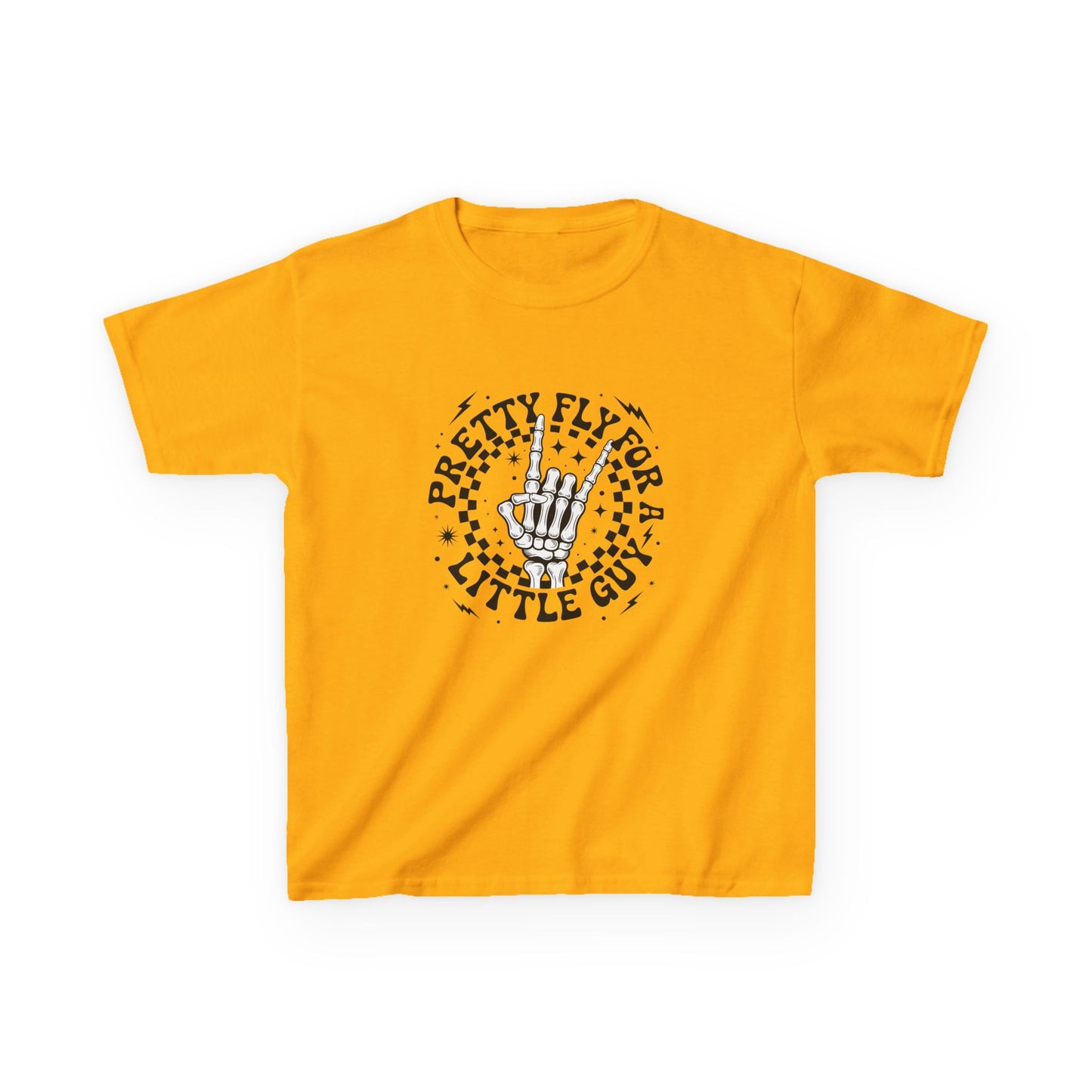 Kids Tee — "Pretty Fly for a Little Guy" Retro Hand Graphic