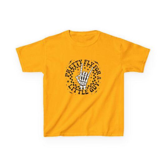 Kids Tee — "Pretty Fly for a Little Guy" Retro Hand Graphic
