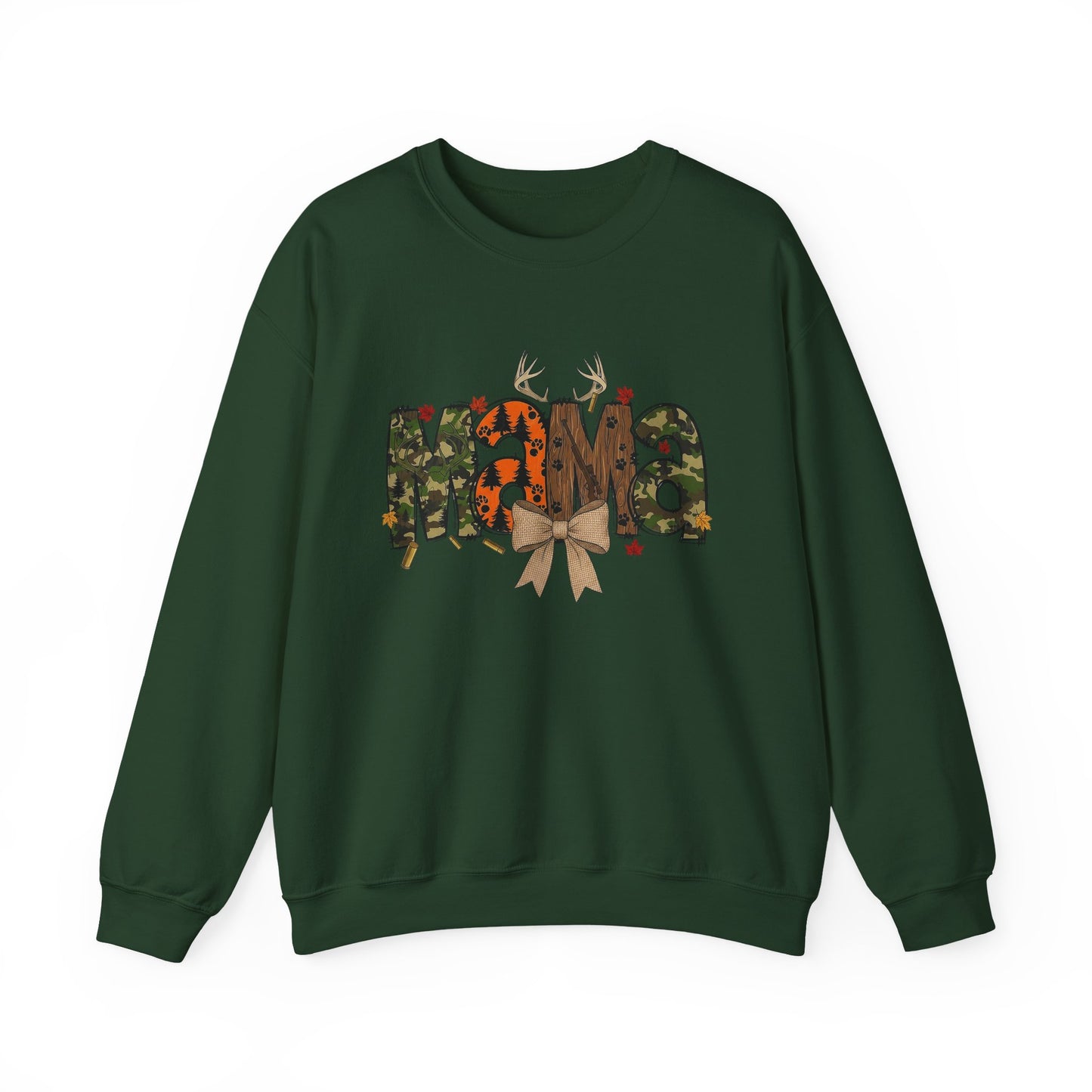 Mama Woodland Plaid Crewneck Sweatshirt