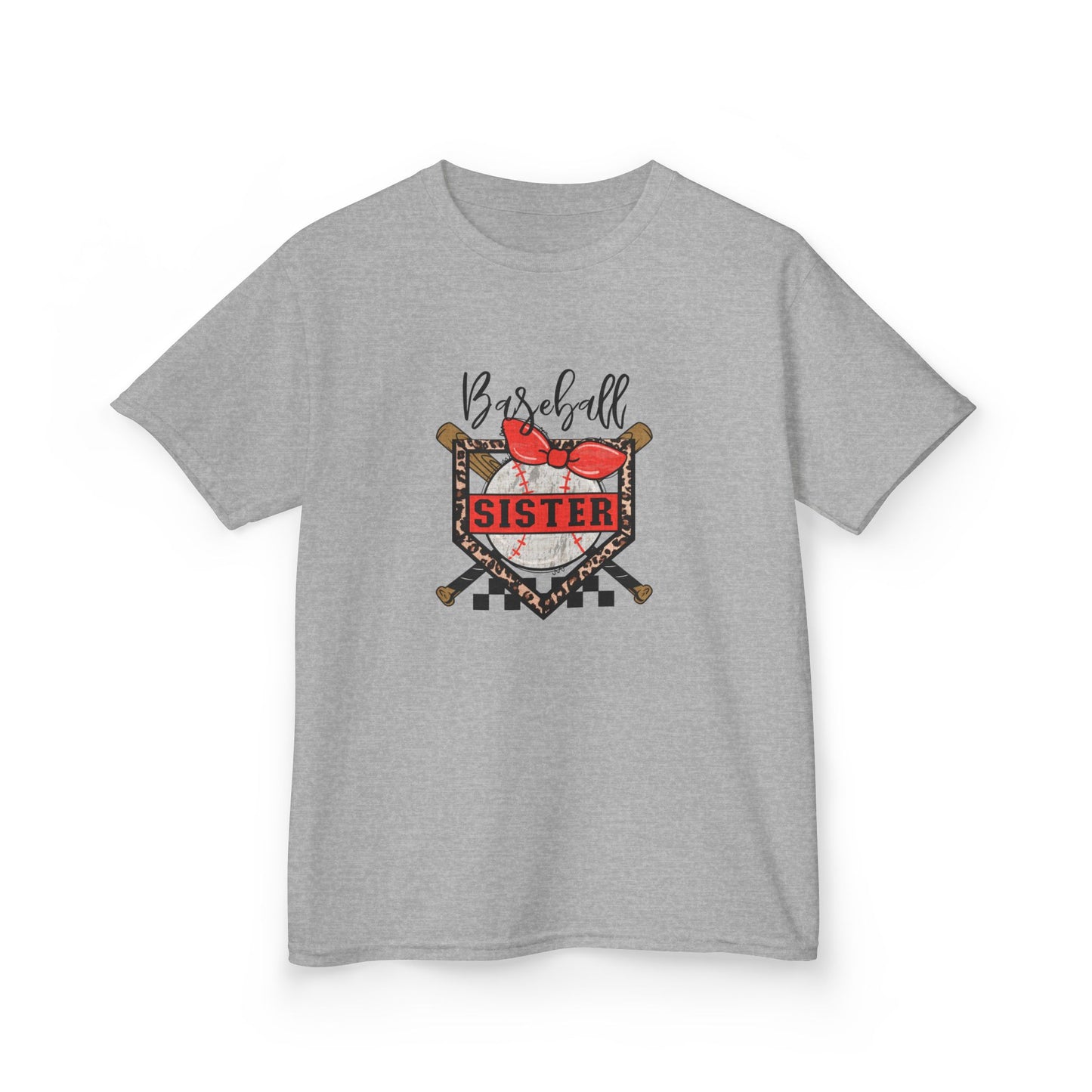 Baseball Sister Kids Tee — Cute Sports Shirt for Young Fans