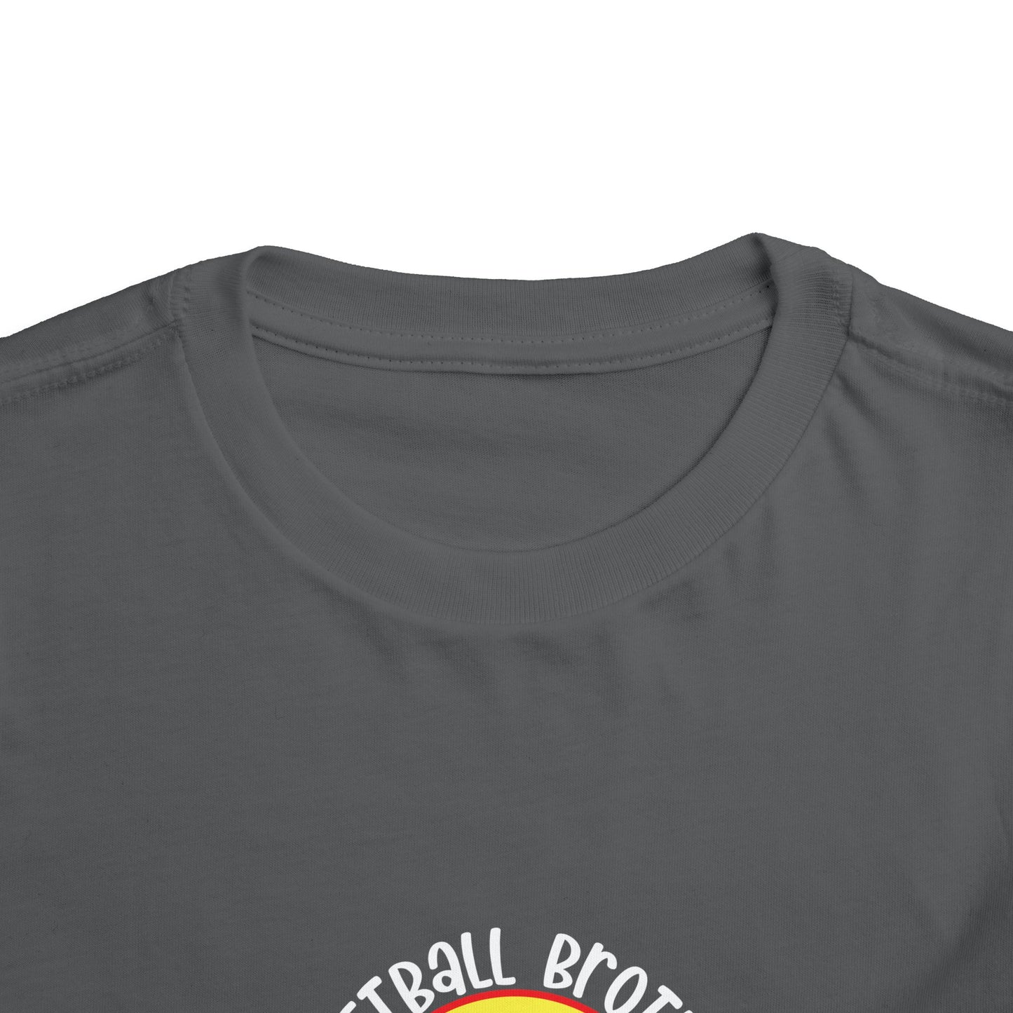 Toddler Tee – “Softball Brother I’m Just Here for the Snacks” Retro Sunset Kids Shirt