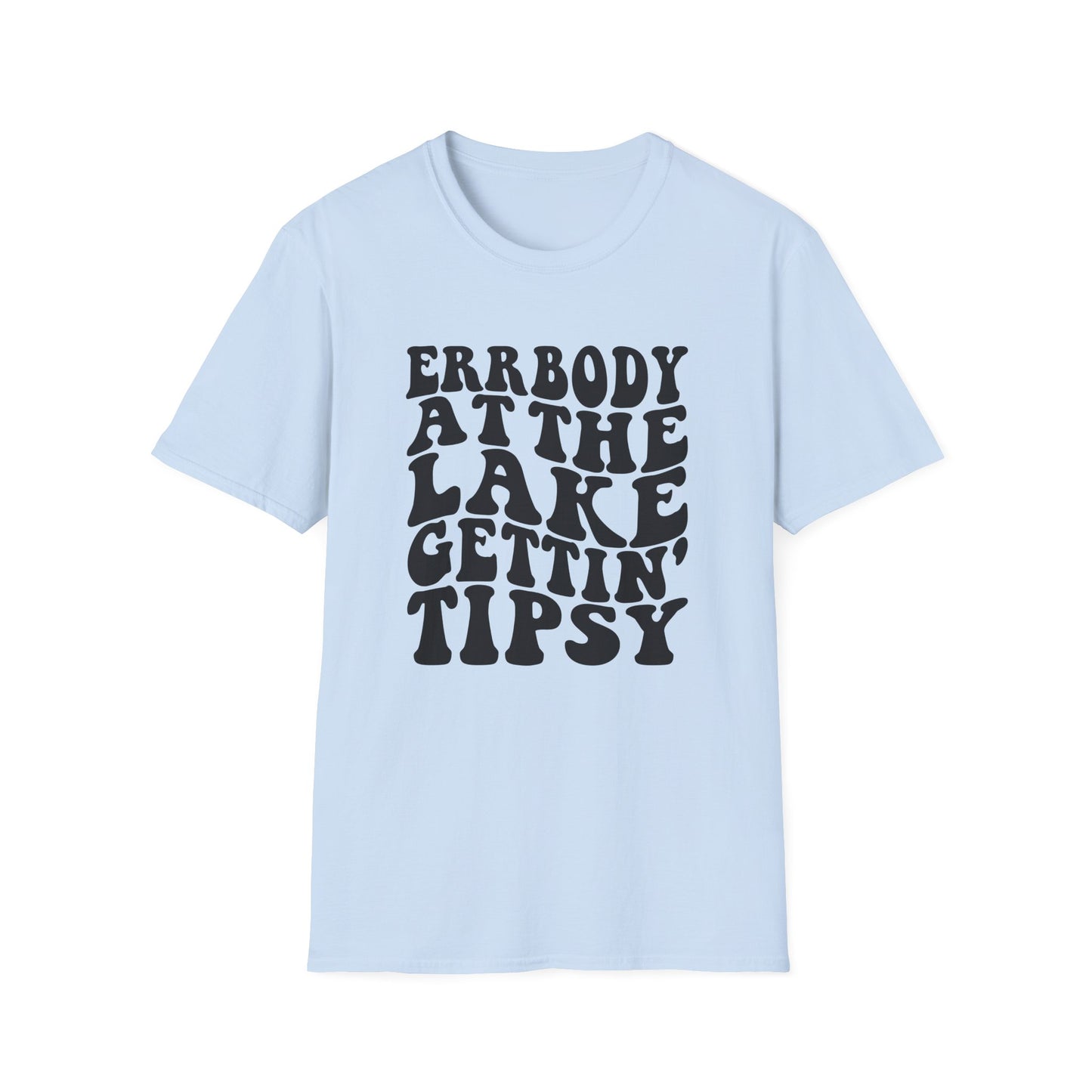 Lake Trip T-Shirt — "Errbody at the Lake Gettin' Tipsy" Retro Graphic