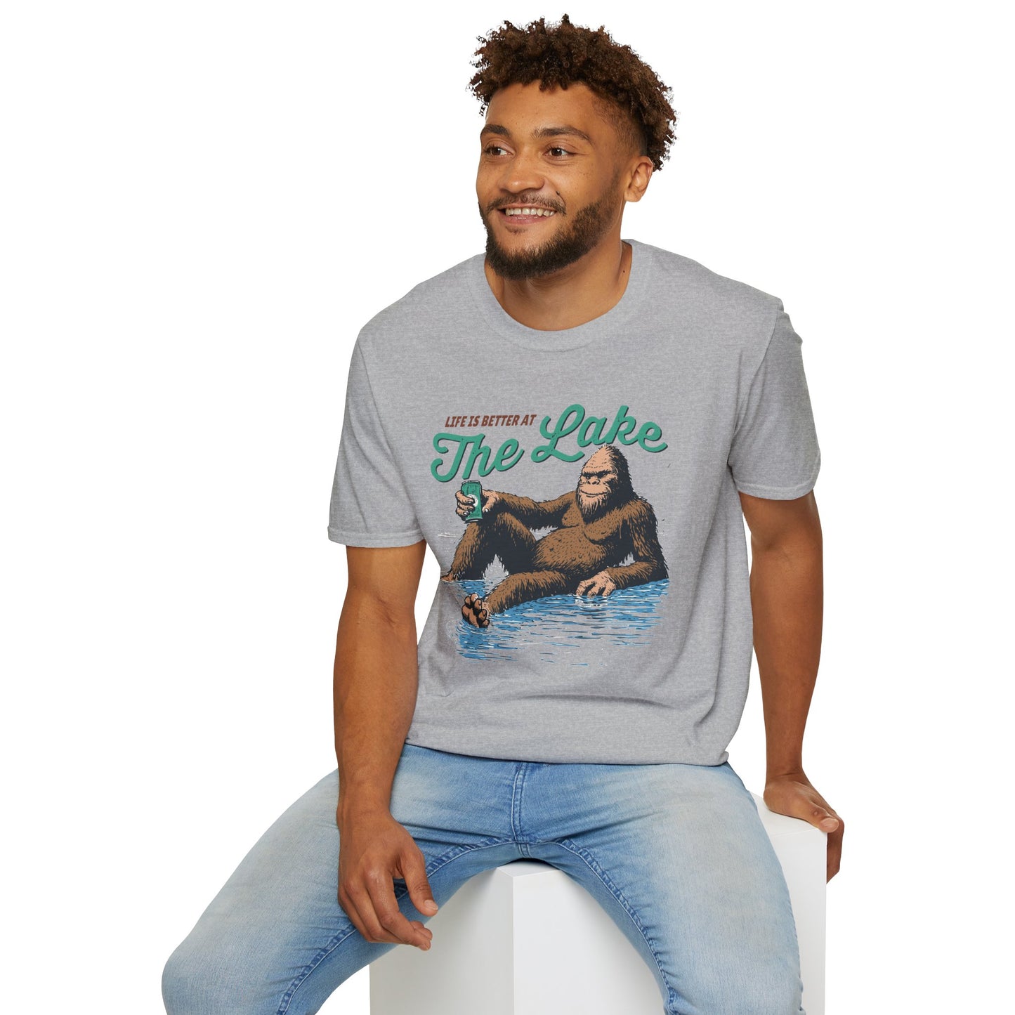 Lake Life T-Shirt — "Life Is Better at The Lake" Bigfoot Graphic