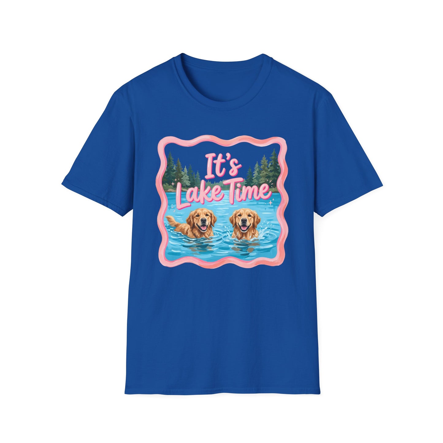It's Lake Time T-Shirt — Cute Golden Retriever Lake Vibes Tee