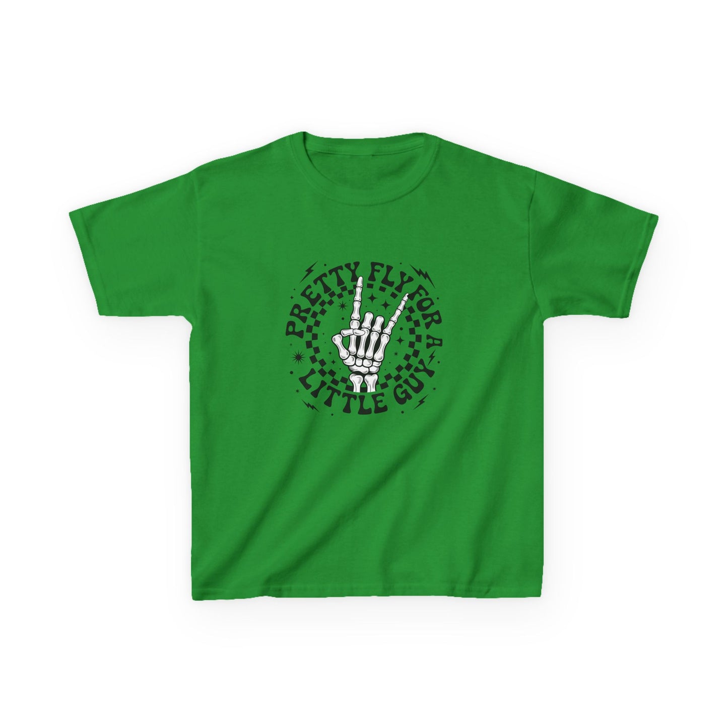 Kids Tee — "Pretty Fly for a Little Guy" Retro Hand Graphic