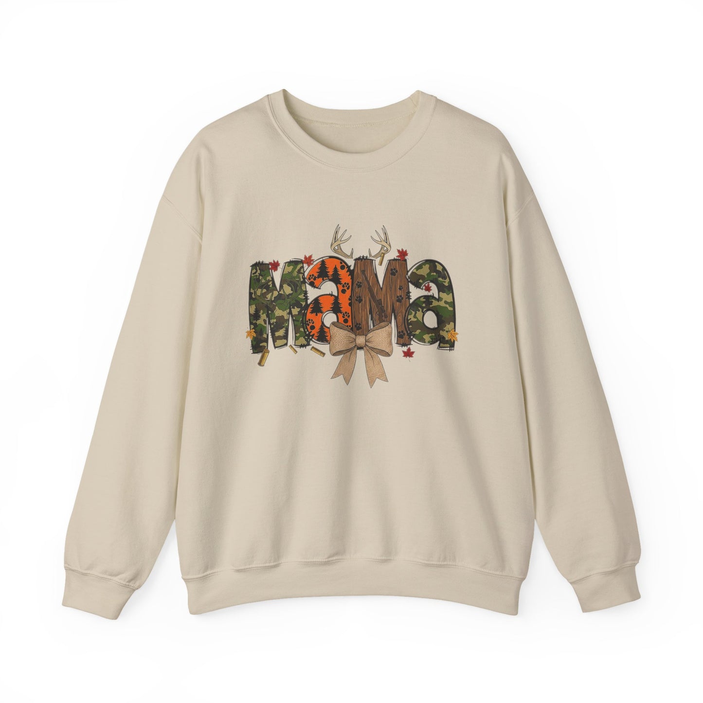 Mama Woodland Plaid Crewneck Sweatshirt