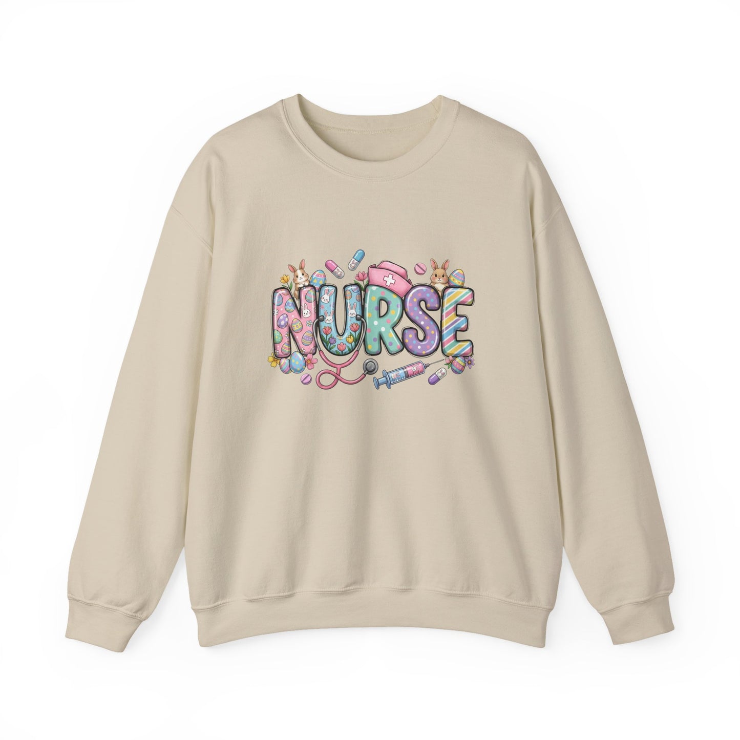 Nurse Floral Graphic Sweatshirt – Cute Medical Crewneck for Nurses