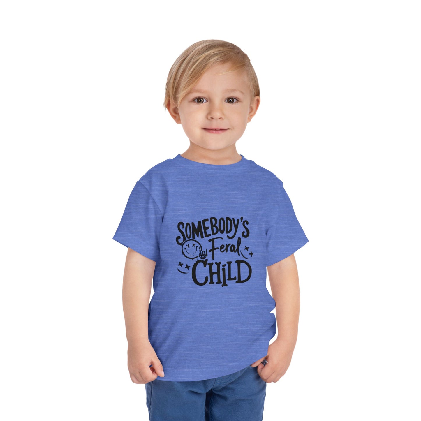 Toddler Tee - "Somebody's Feral Child" Graphic Kids Shirt