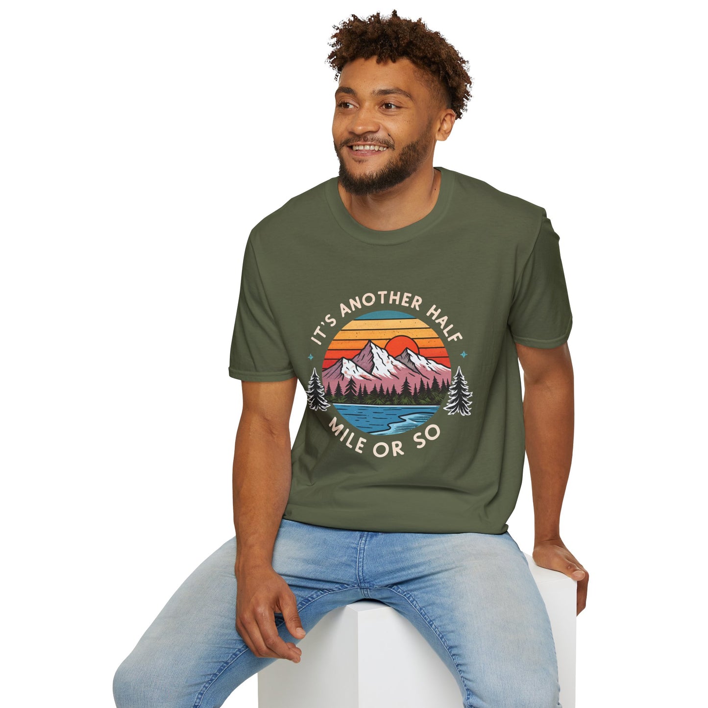 Vintage Mountain T-Shirt — "It's Another Half Mile or So" Outdoor Tee