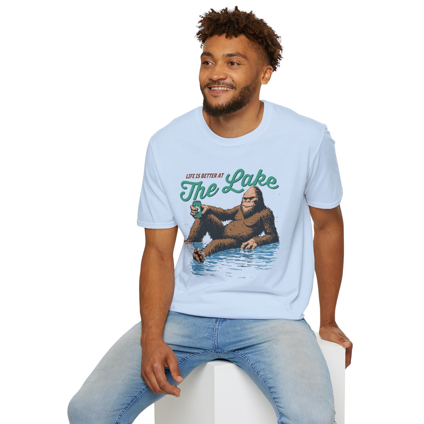 Lake Life T-Shirt — "Life Is Better at The Lake" Bigfoot Graphic