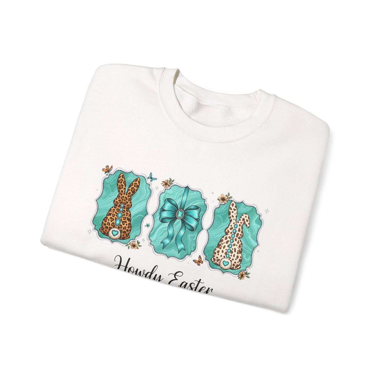 Easter Crewneck Sweatshirt — "Howdy Easter" Pastel Tee