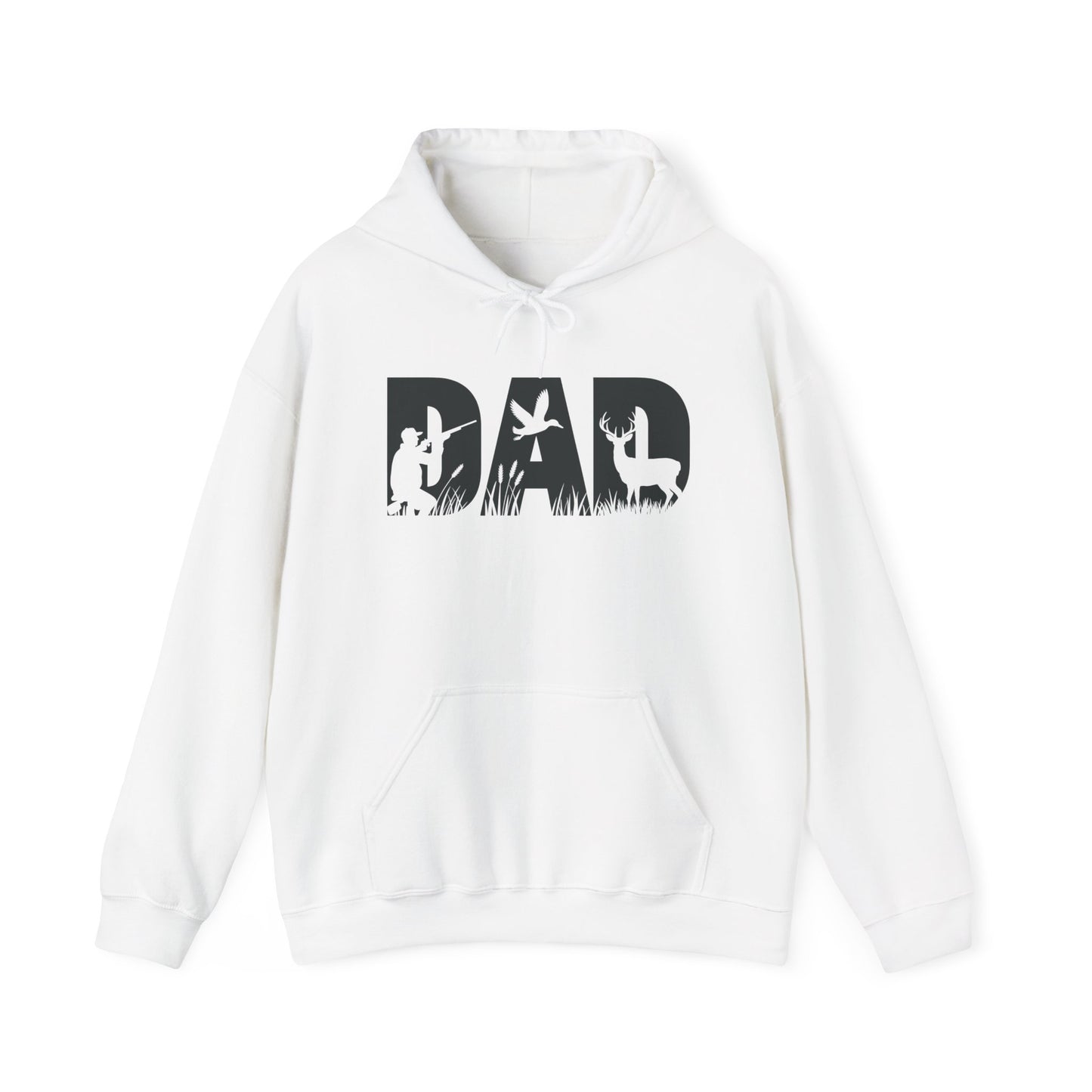 Dad Silhouette Hoodie — Outdoor Hunting & Fishing Father’s Day Sweatshirt